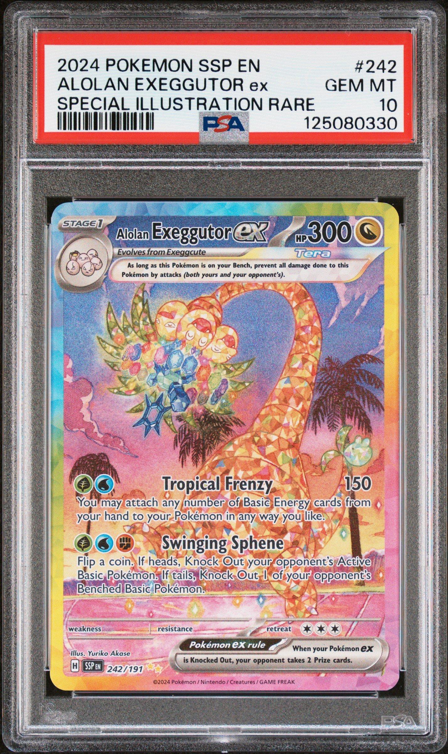 2024 Pokemon Ssp En-surging Sparks 242 Alolan Exeggutor Ex Special