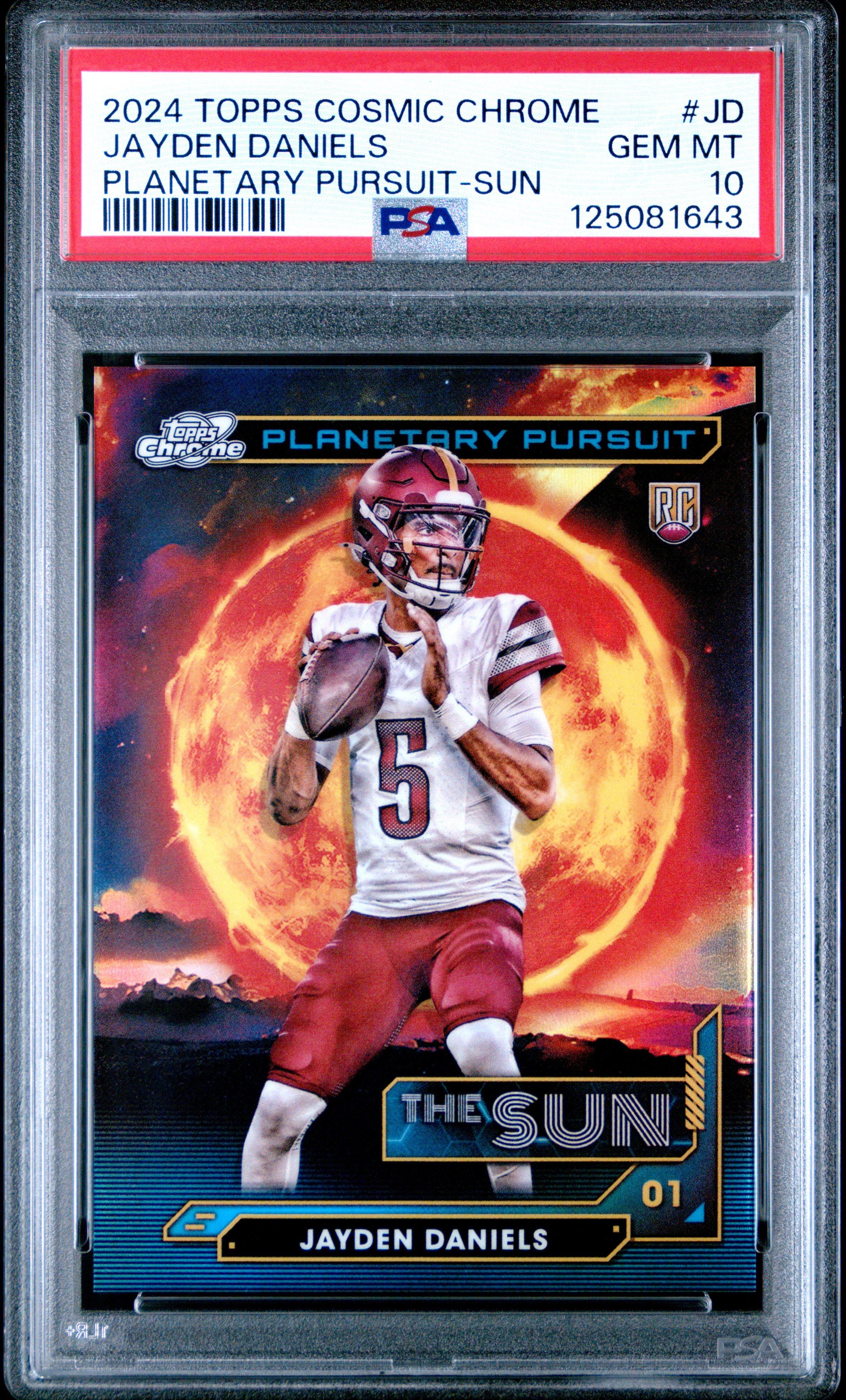 2024 Topps Cosmic Chrome Planetary Pursuit Jd Jayden Daniels Sun