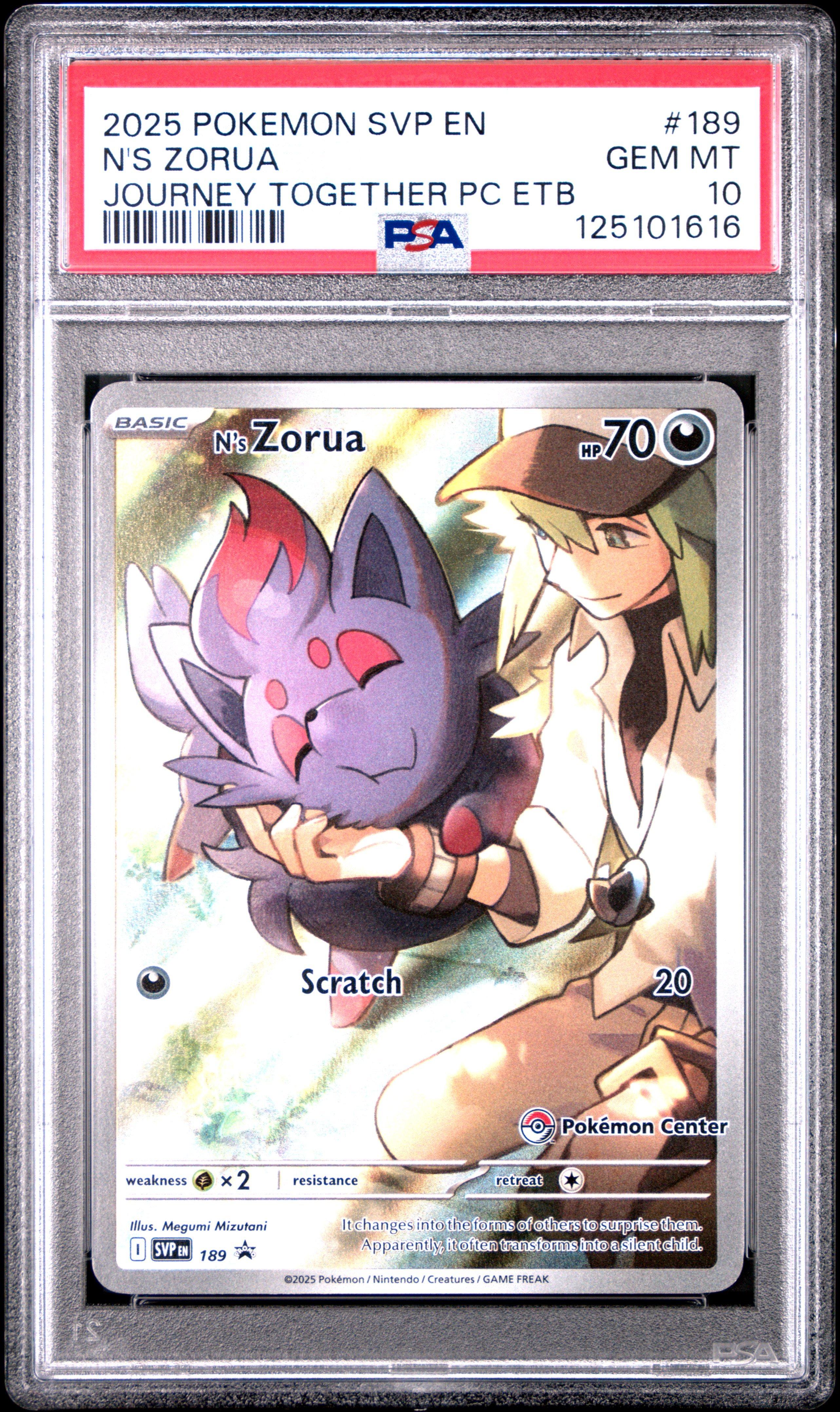 SSP ジョシュア 2025 Pokemon Svp En-sv Black Star Promo 189 N's Zorua Journey