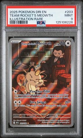 2025 Pokemon Dri En-destined Rivals 203 Team Rocket's Meowth