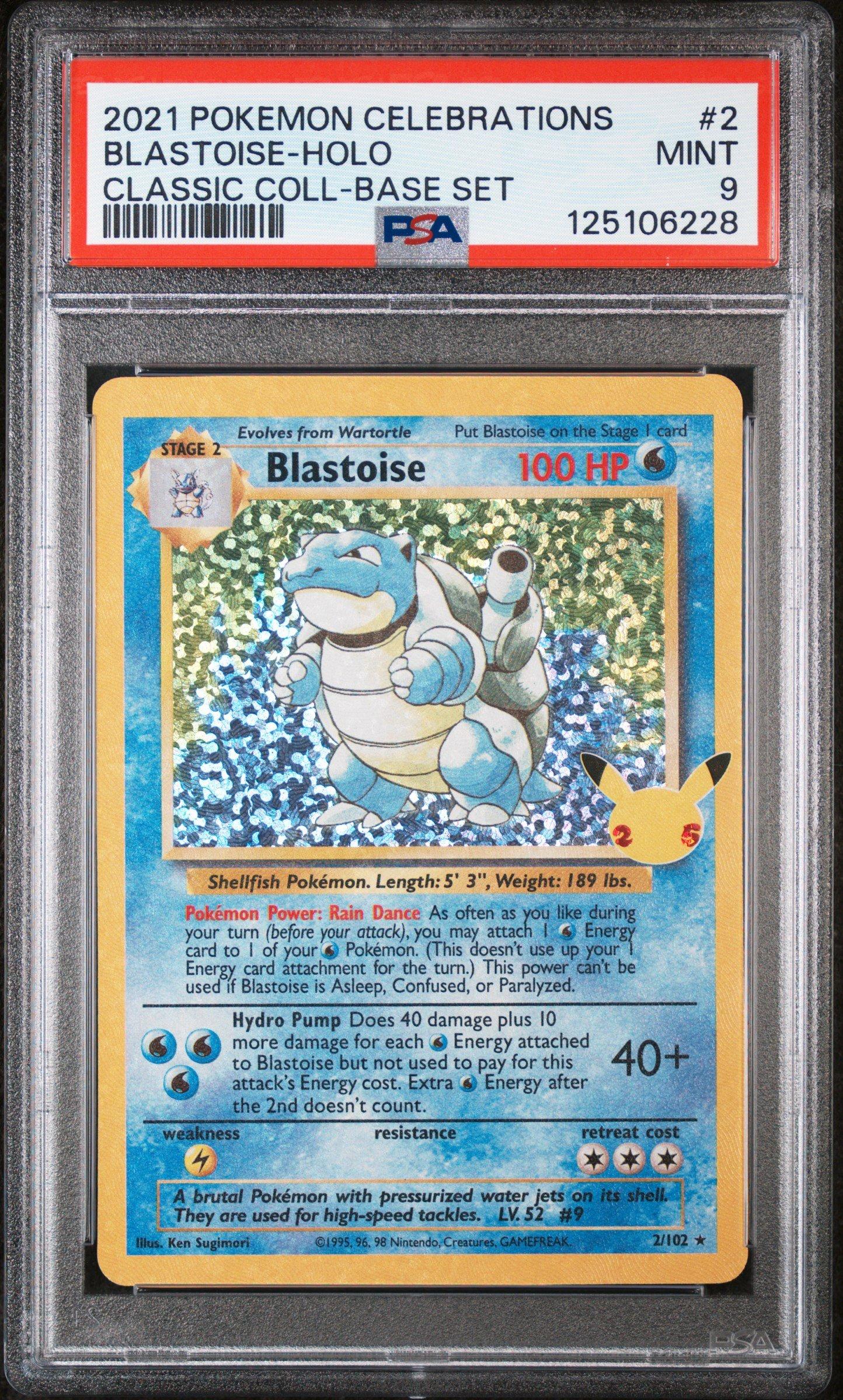 2021 Pokemon Celebrations Classic Collection 2 Blastoise-holo PSA