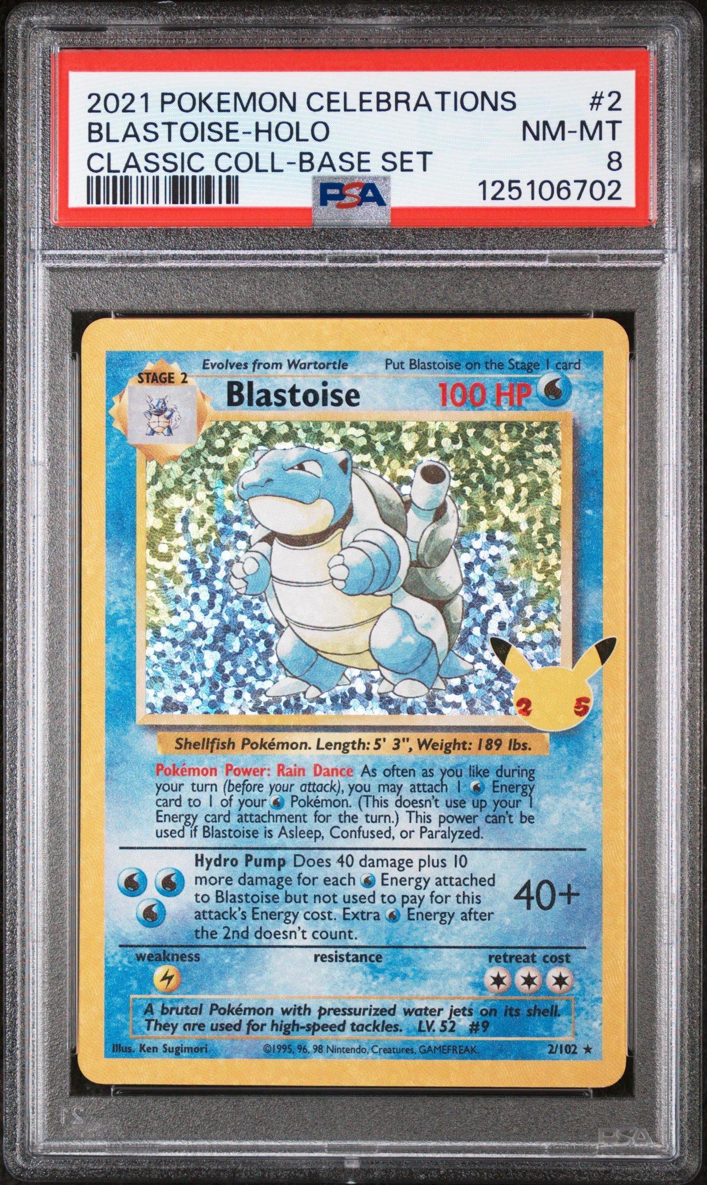 2021 Pokemon Celebrations Classic Collection 2 Blastoise-holo PSA