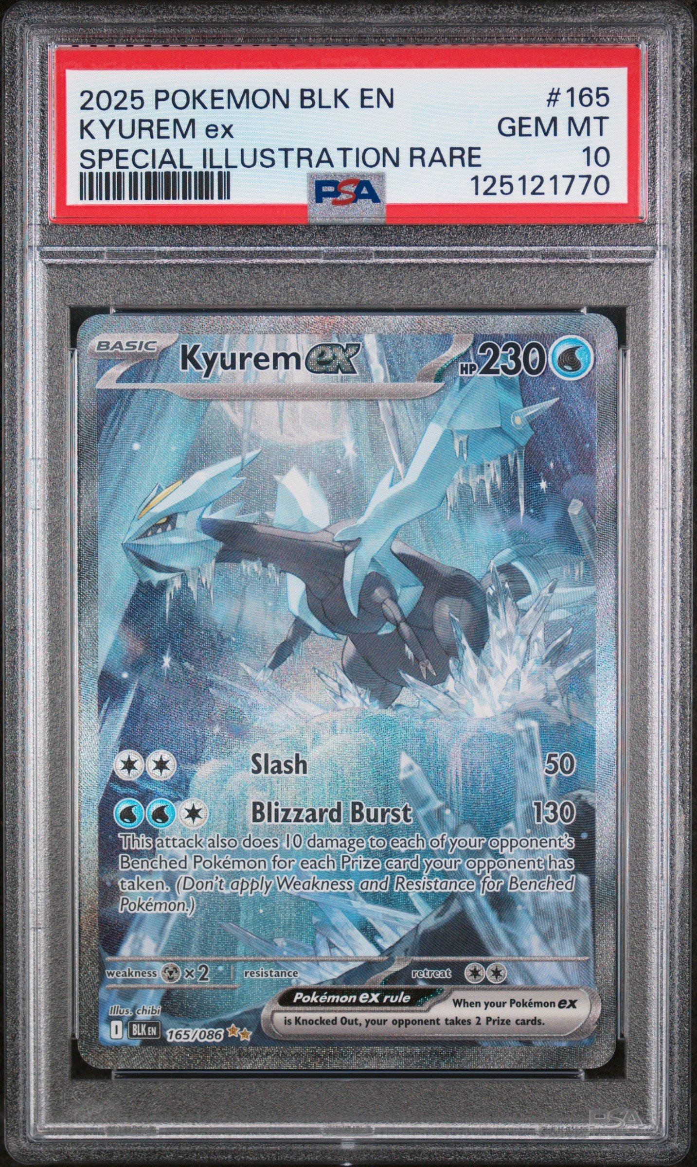 2025 Pokemon Blk En-black Bolt 165 Kyurem Ex Special Illustration