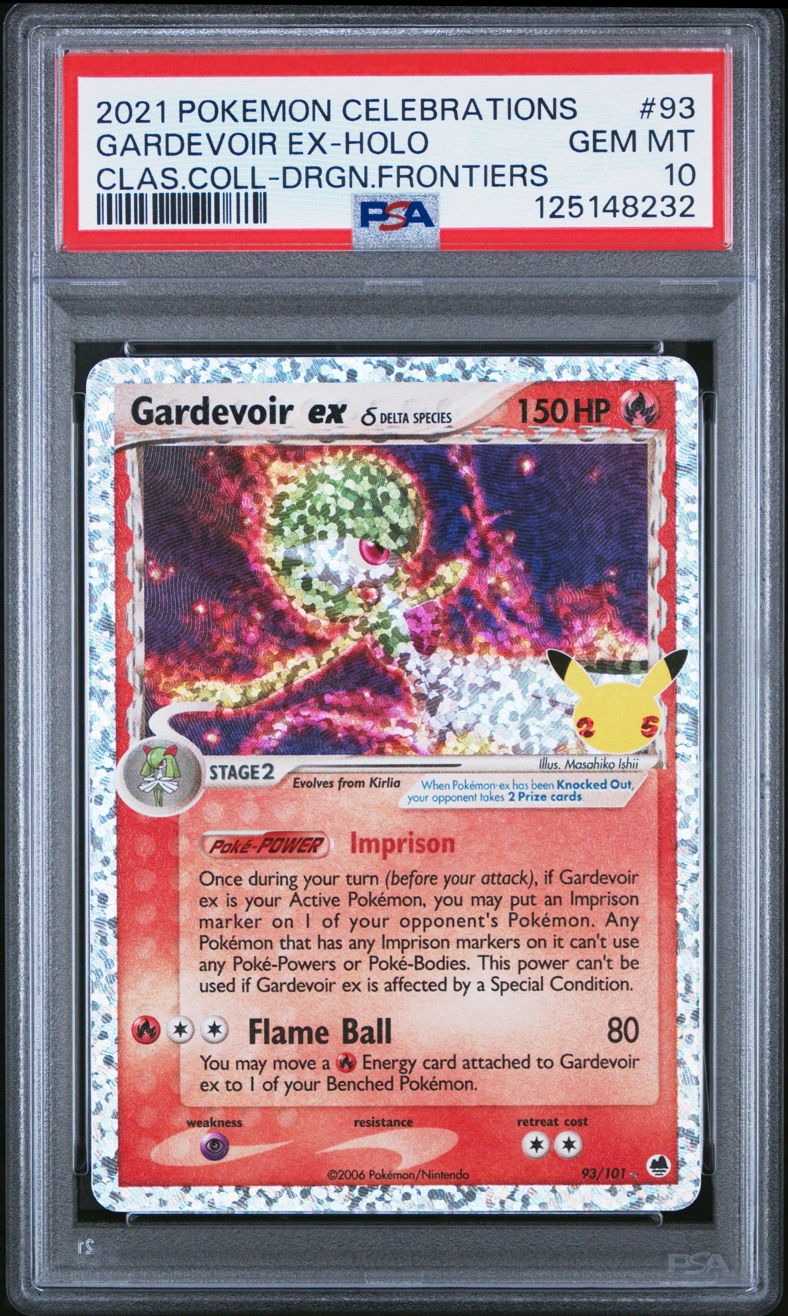 2021 Pokemon Celebrations Classic Collection 93 Gardevoir Ex-holo