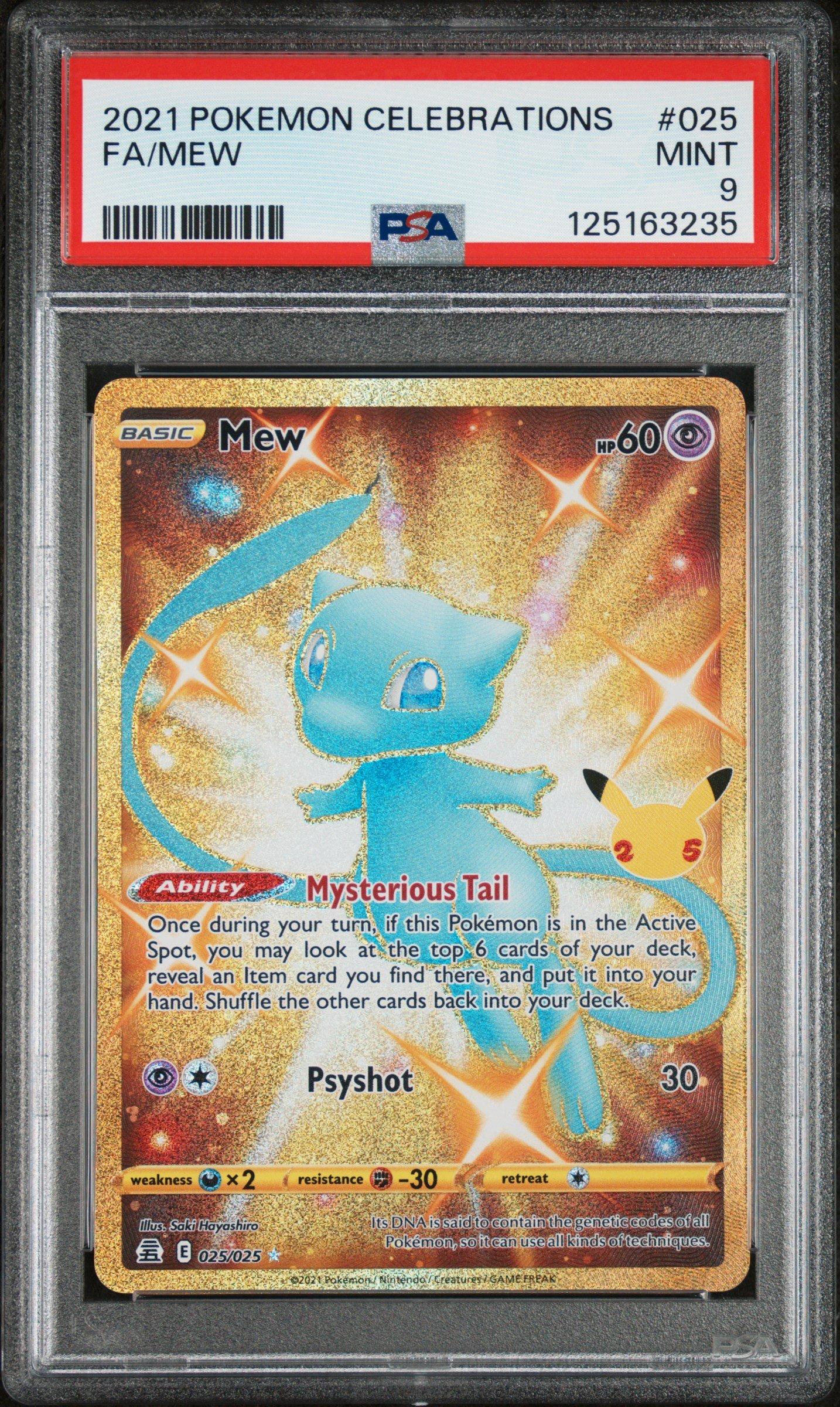 2021 Pokemon Celebrations 025 Full Art/mew PSA 9 | GameStop