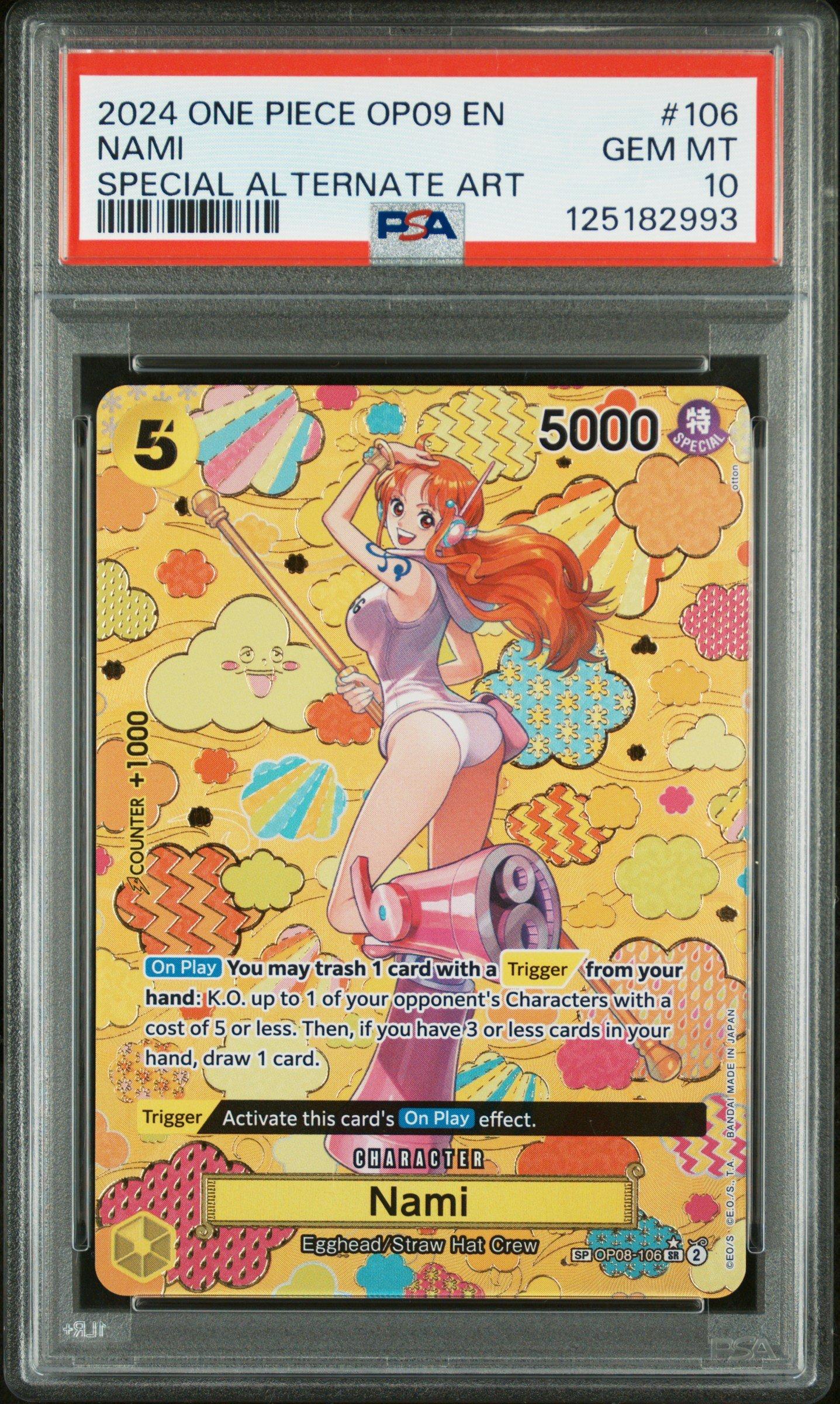 【PSA10】ONE PIECE OP09 JP NAMI 2024 One Piece Op09-emperors In The New World 106 Nami Special