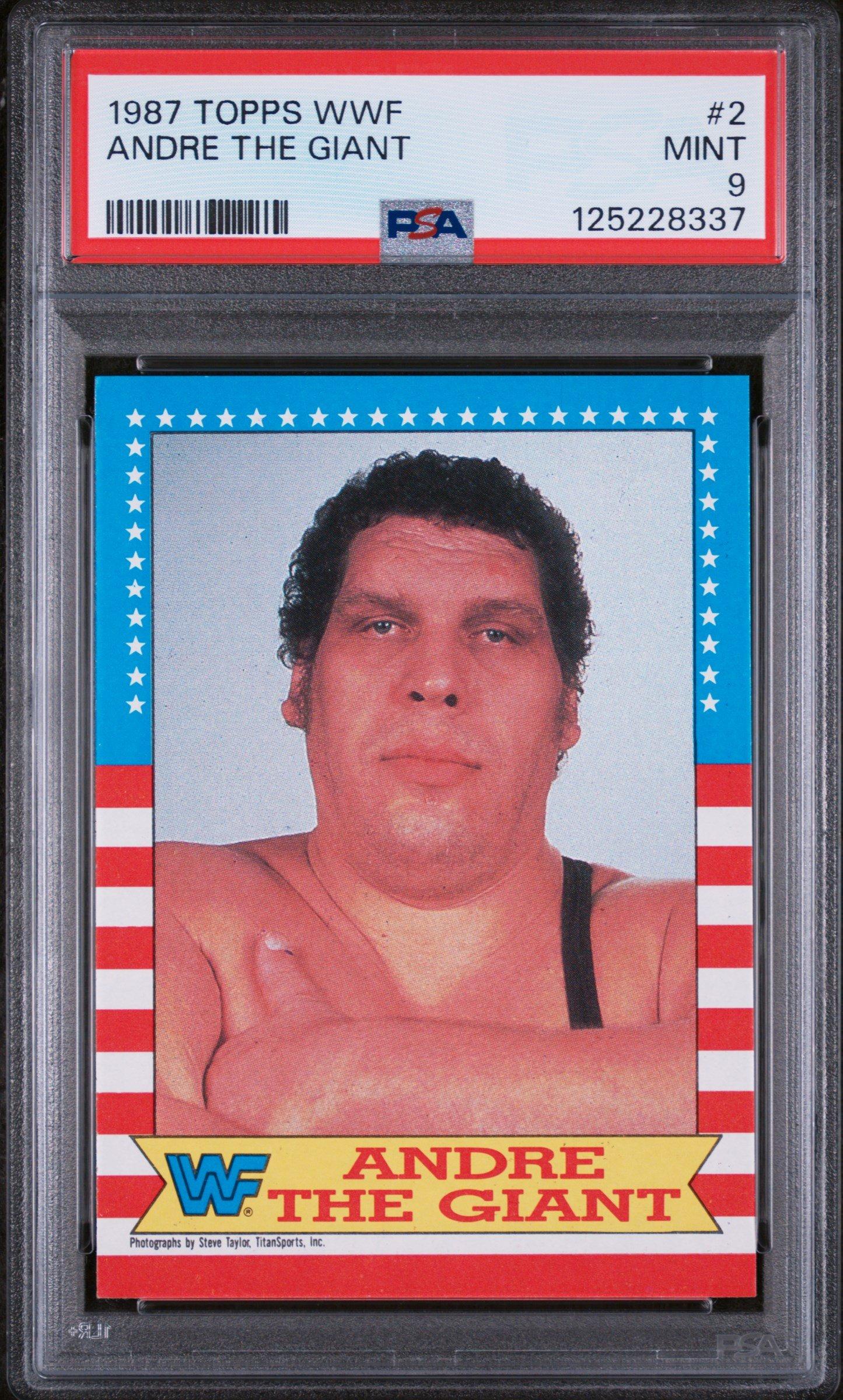 1987 Topps Wwf 2 Andre The Giant PSA 9