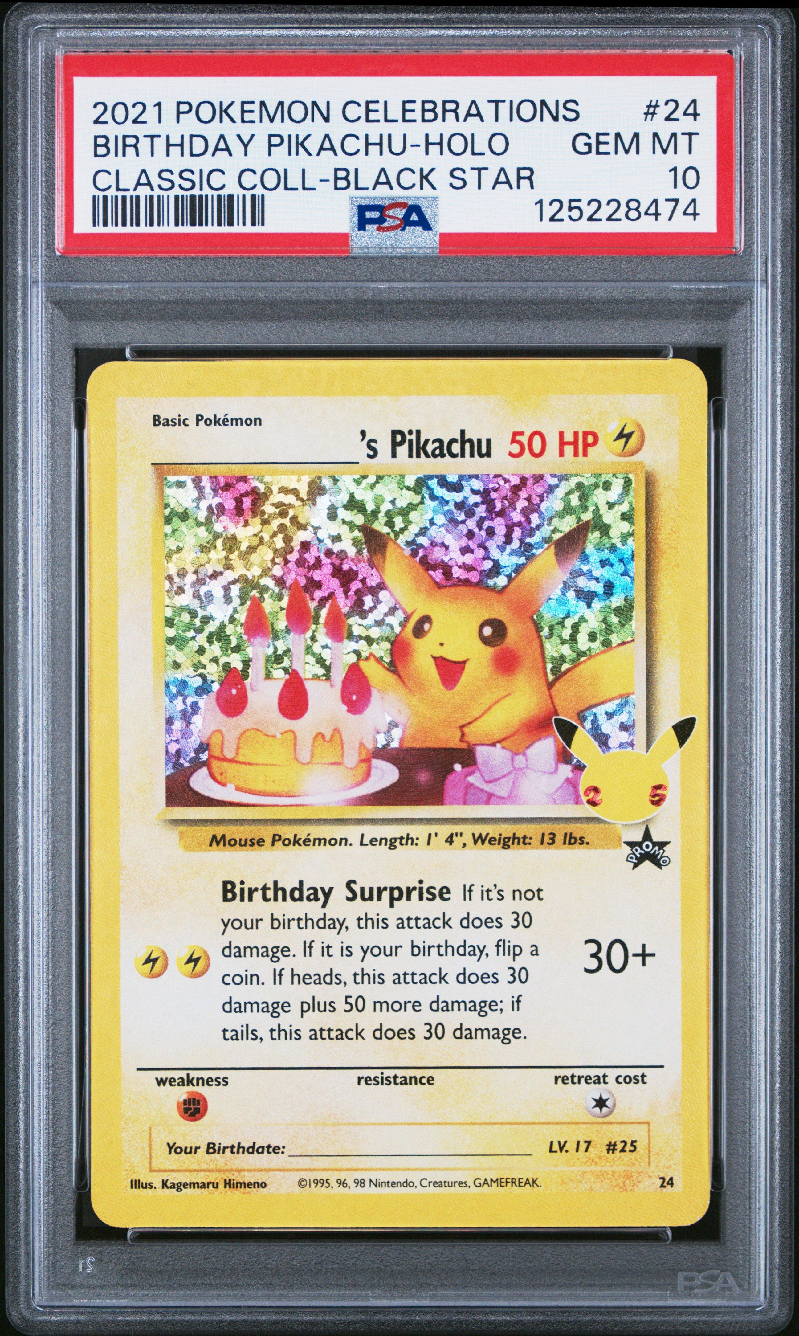 pokemon celebrations pikachu birthday card 6th Birthday Card