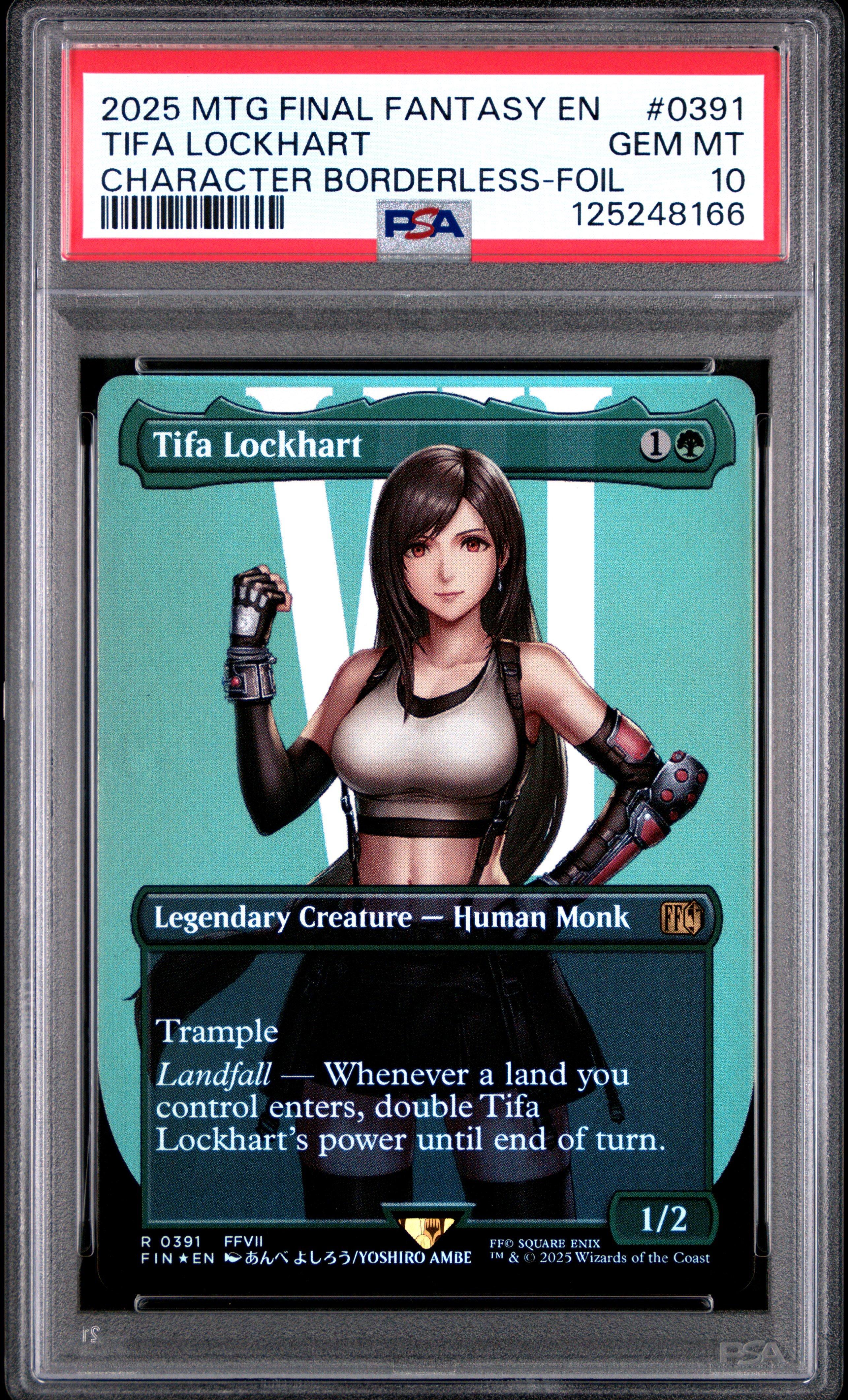 mtg final fantasy borderless character cards 2025 Magic The Gathering 0550 Zidane, Tantalus Thief Borderless-surge Foil PSA 10 Graded Card When Dion enters Two legendary heroes. Two treatments.