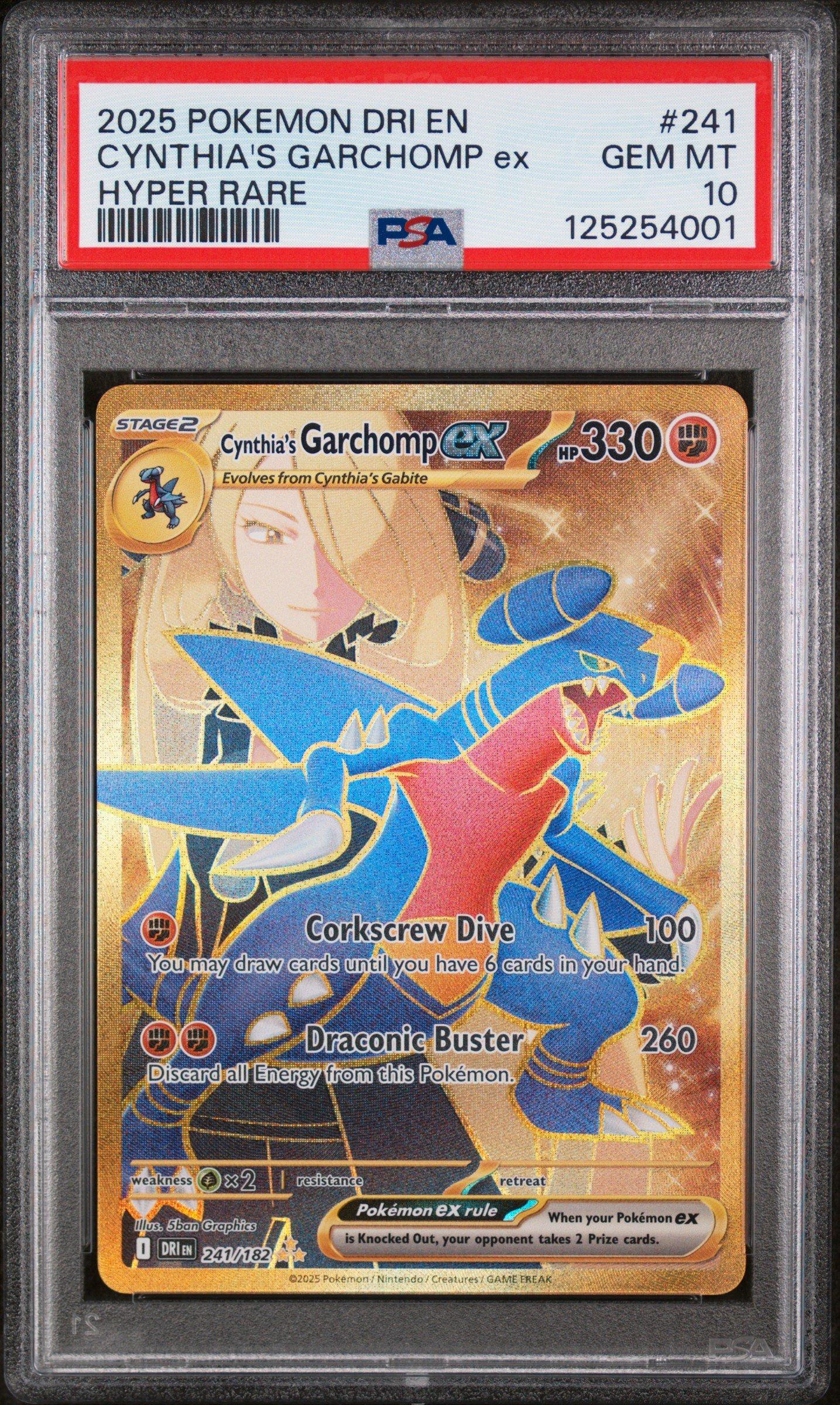 2025 Pokemon Dri En-destined Rivals 241 Cynthia's Garchomp Ex