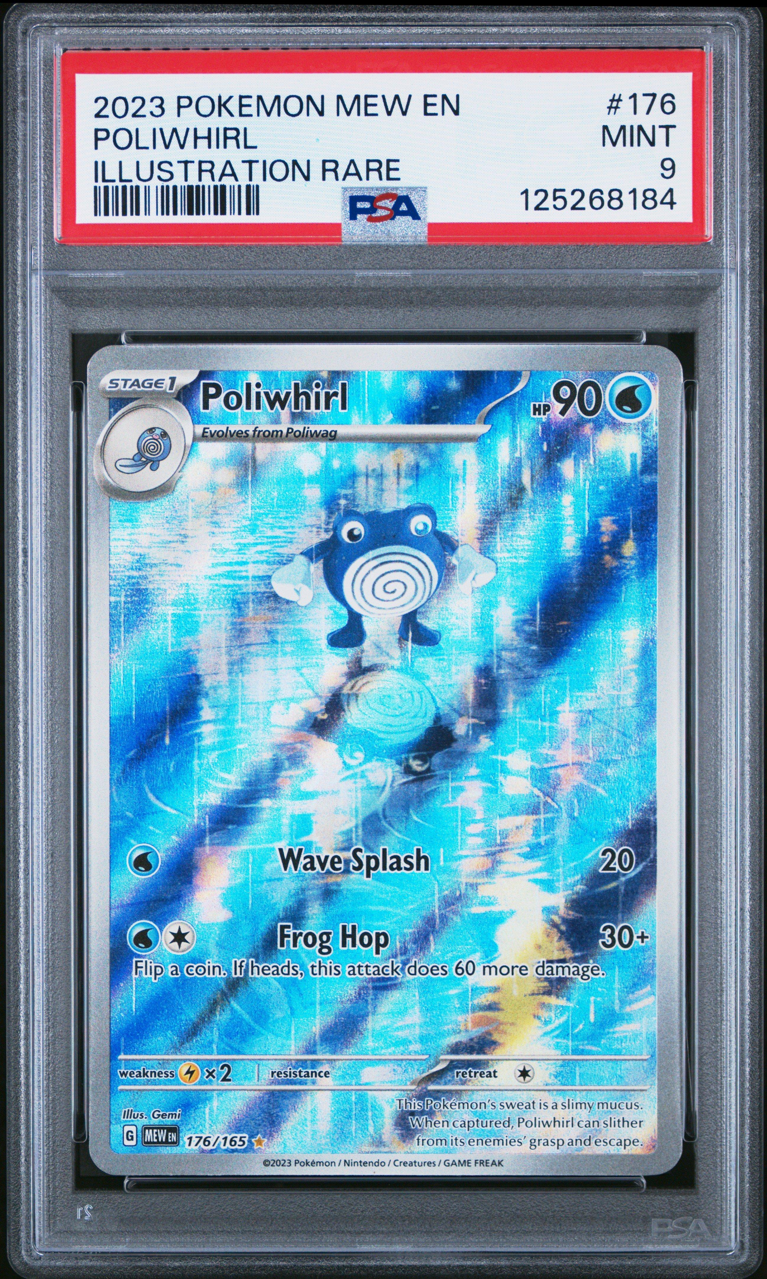 2023 Pokemon Mew En-151 176 Poliwhirl Illustration Rare PSA 9 Graded Card |  GameStop