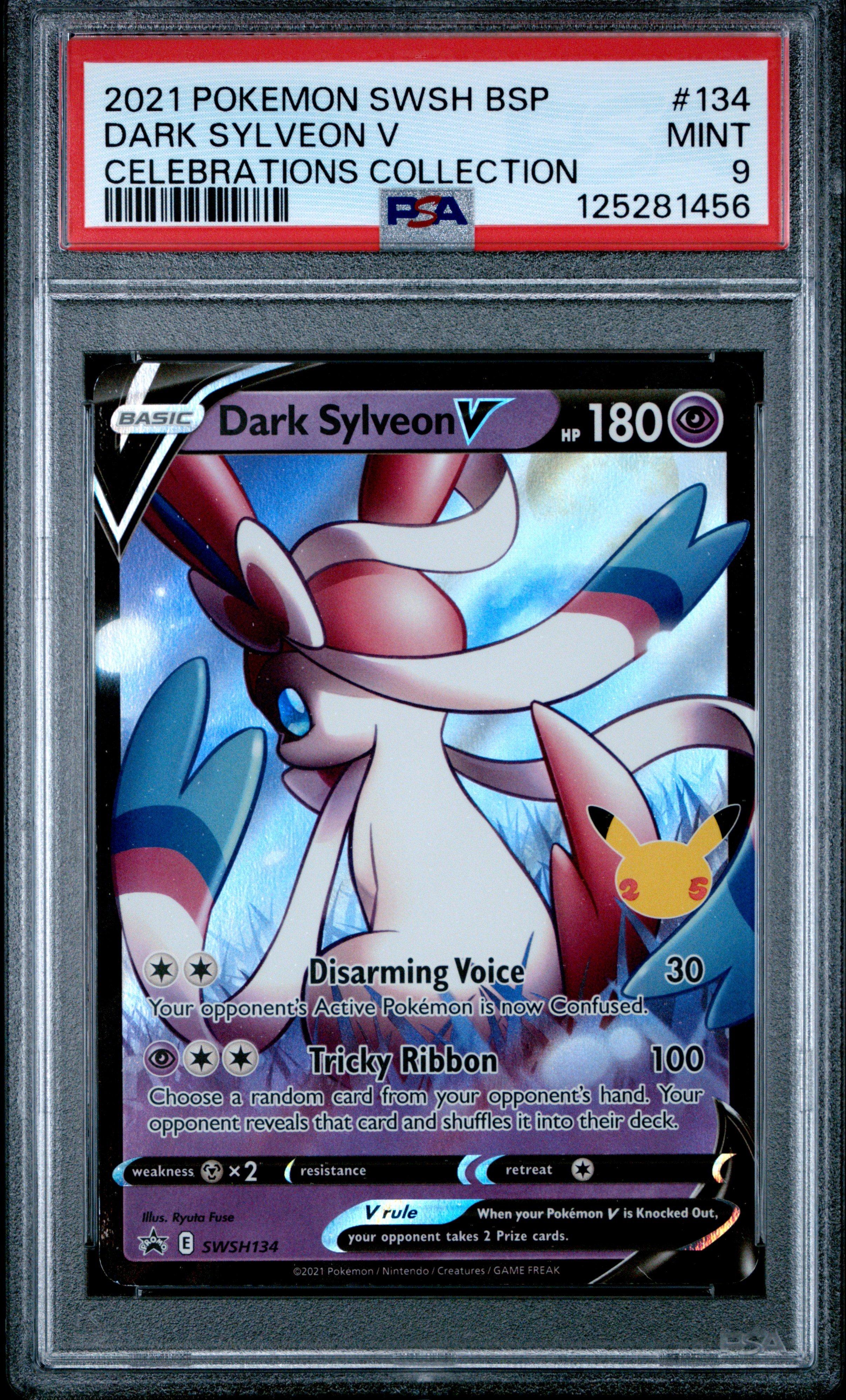 2021 Pokemon Swsh Black Star Promo 134 Dark Sylveon V Celebrations