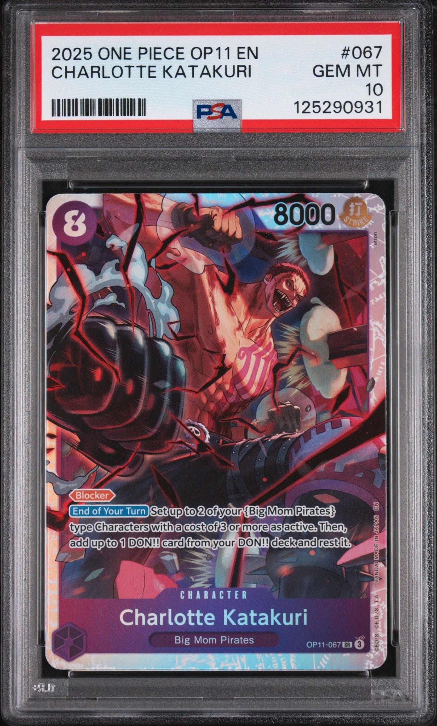 ワンピース カードゲーム 2025 ONE PIECE JP CHARLOTTE KATAKURI 2025 One Piece Op11-a Fist Of Divine Speed 067 Charlotte Katakuri