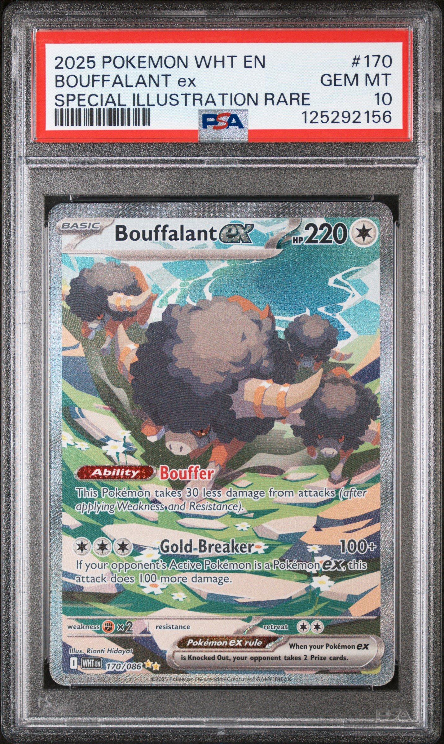 2025 Pokemon Wht En-white Flare 170 Bouffalant Ex Special
