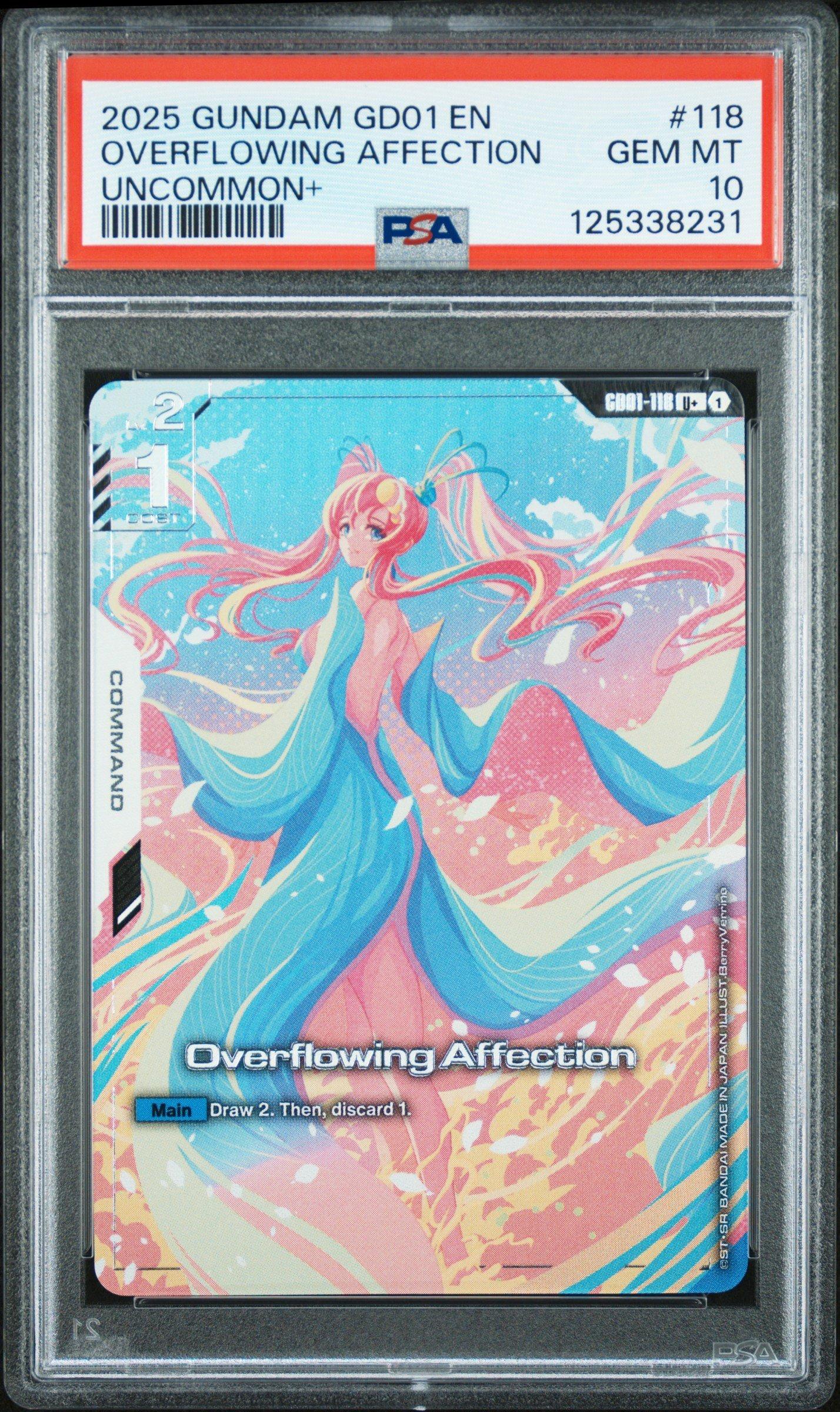 2025 Gundam Newtype Rising 118 Overflowing Affection Uncommon+ PSA