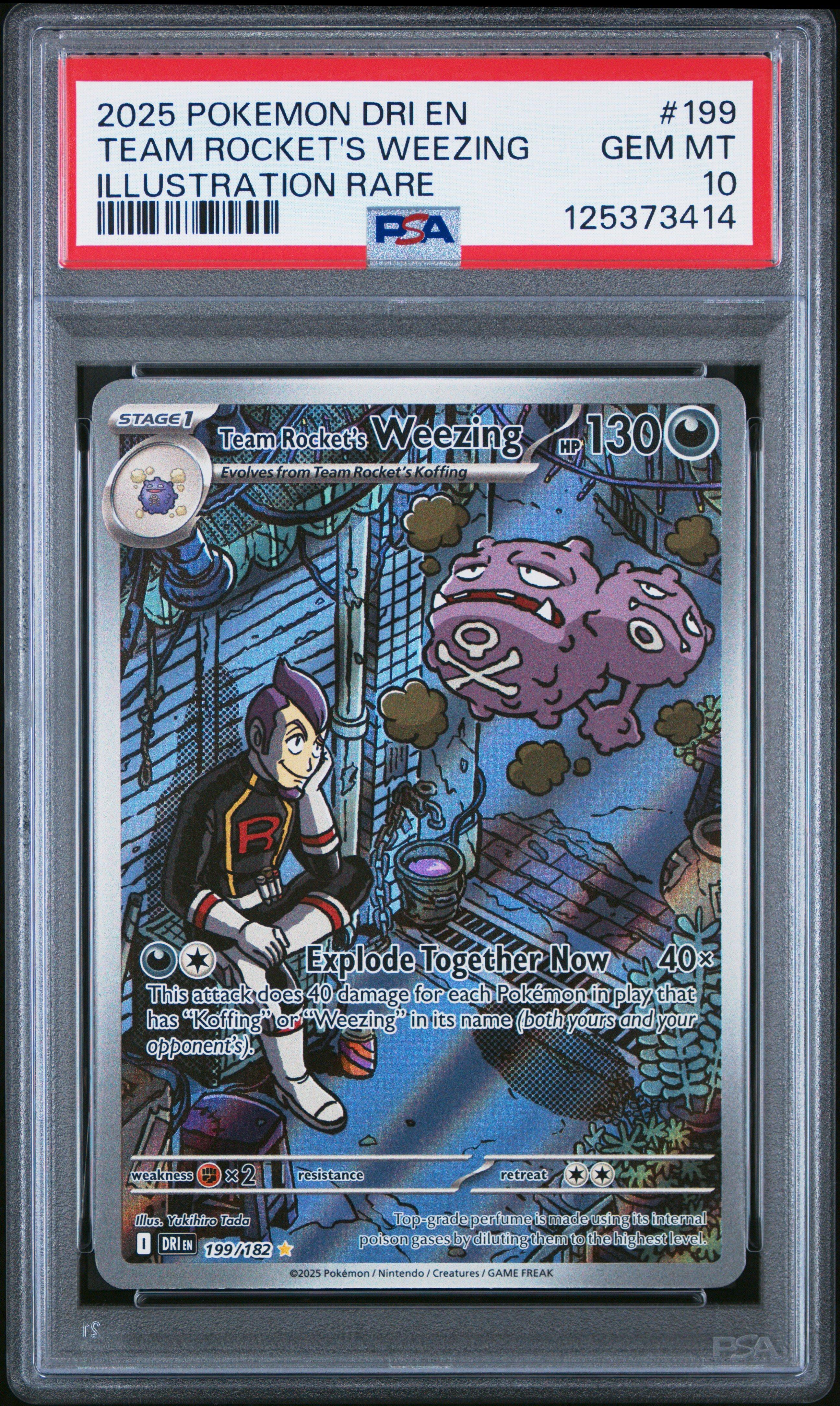 2025 Pokemon Dri En-destined Rivals 199 Team Rocket's Weezing