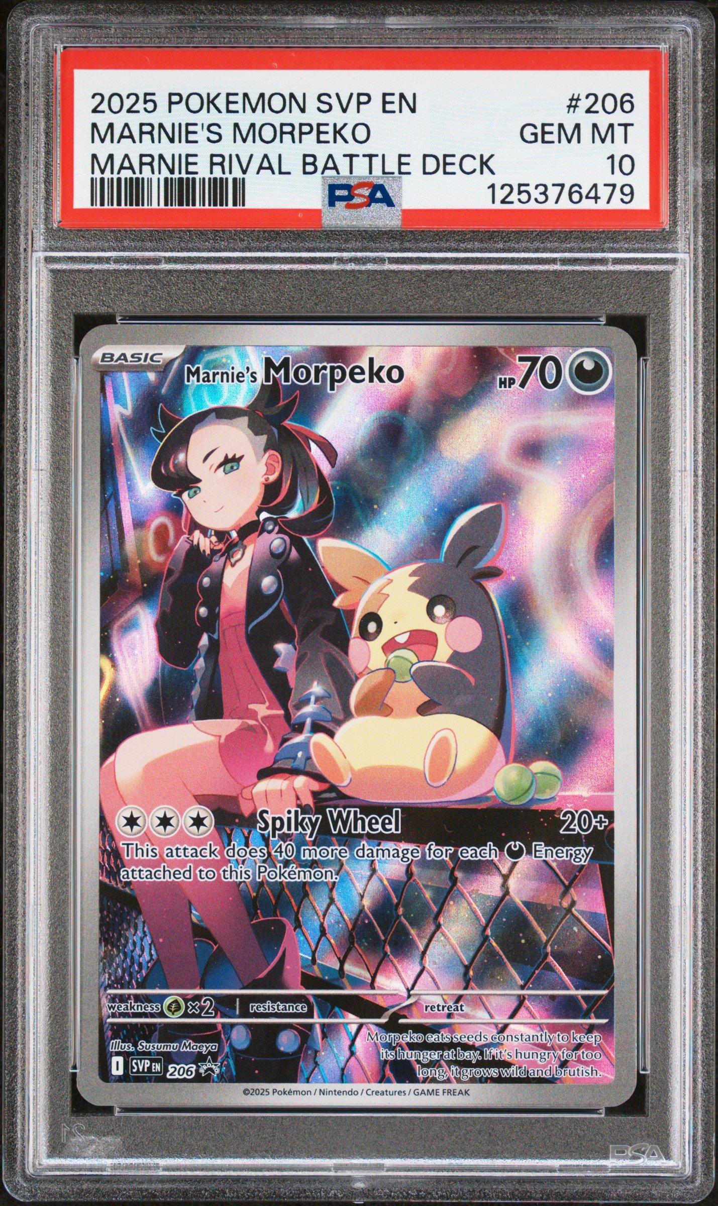 2025 Pokemon Svp En-sv Black Star Promo 206 Marnie's Morpeko