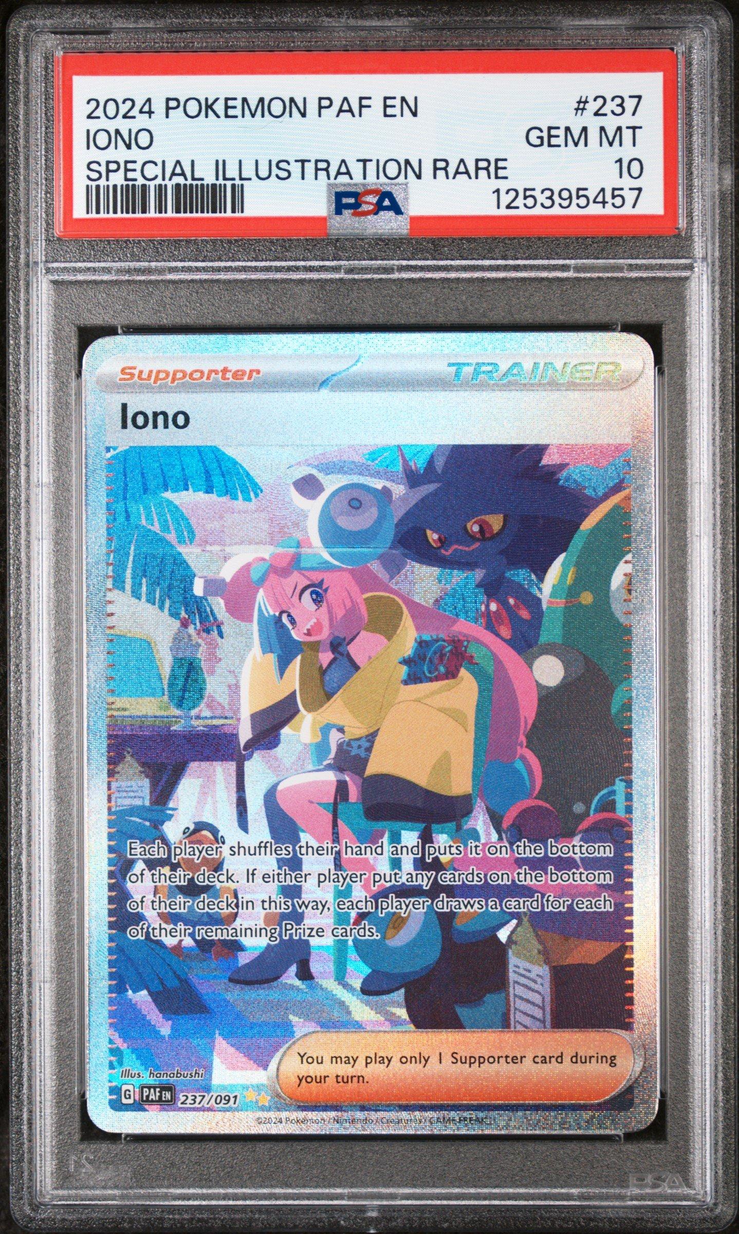 2024 Pokemon Paf En-paldean Fates 237 Iono Special Illustration