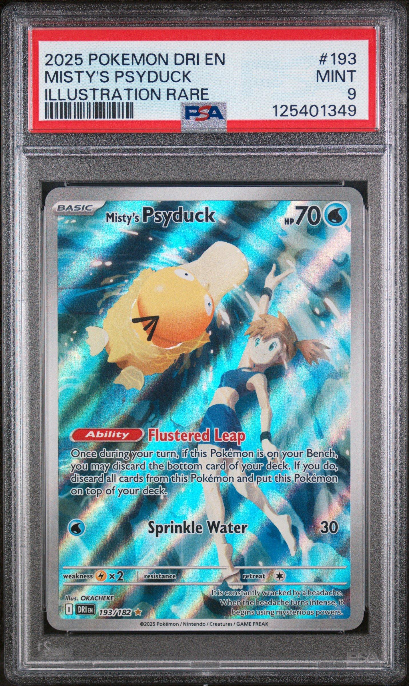 2025 Pokemon Dri En-destined Rivals 193 Misty's Psyduck