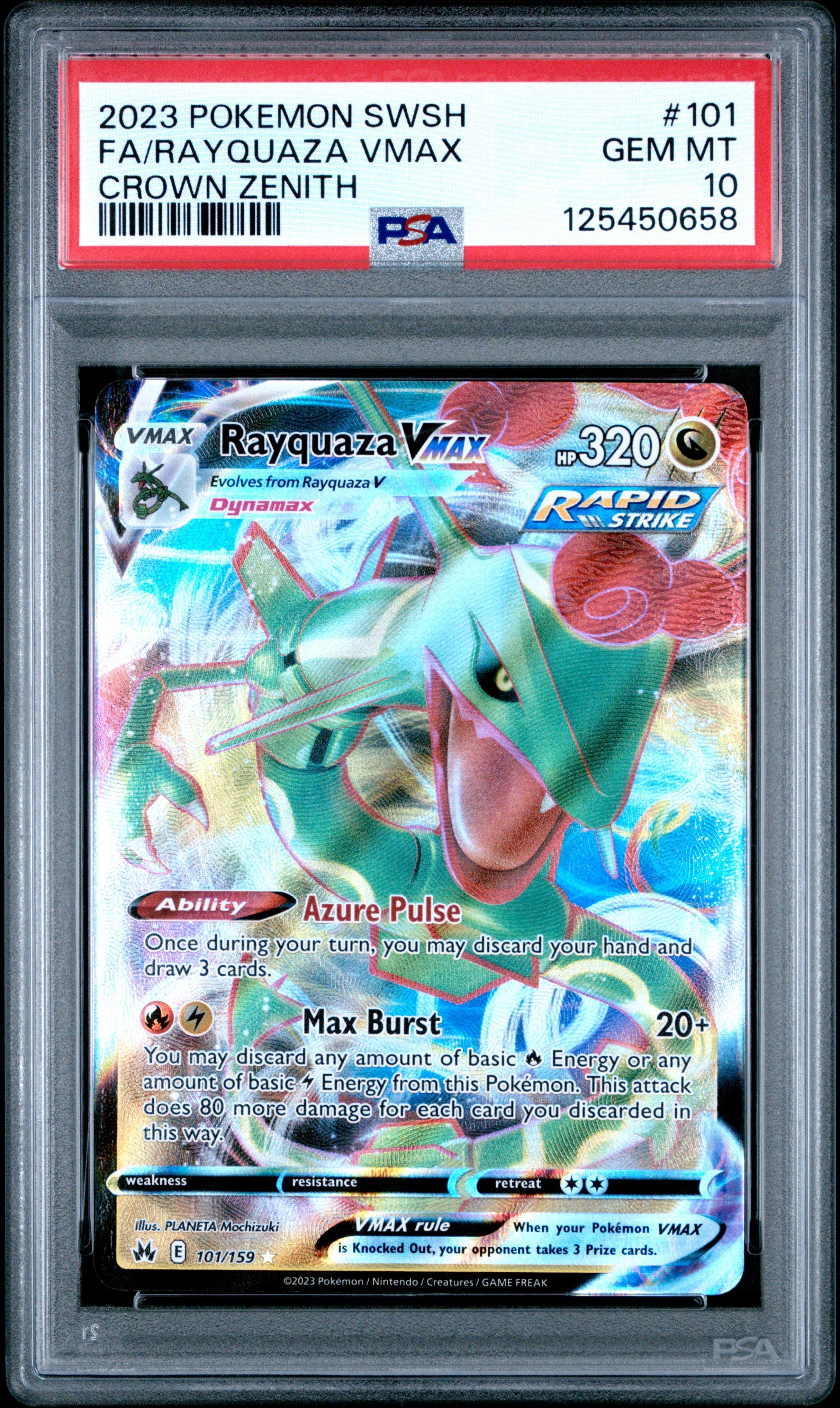 2023 Pokemon Sword And Shield Crown Zenith 101 Full Art/rayquaza