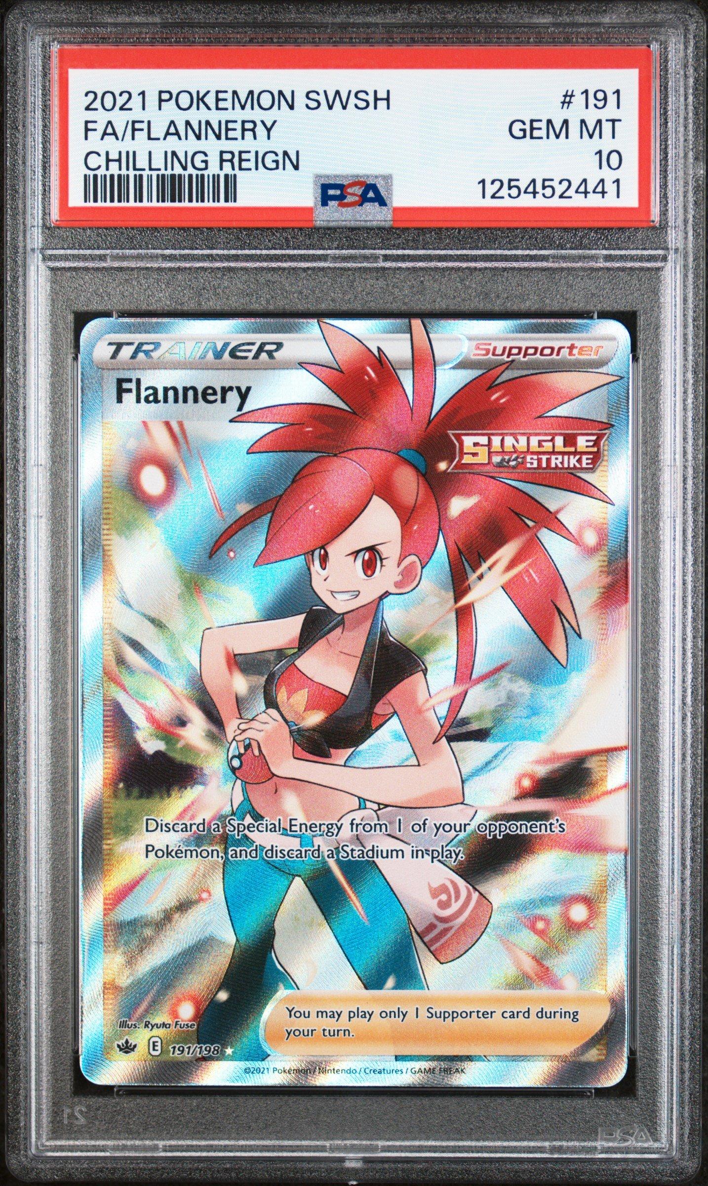 ポケモンカード 2021 フランネリー PSA10 2021 Pokemon Sword & Shield Chilling Reign 191 Full Art/flannery
