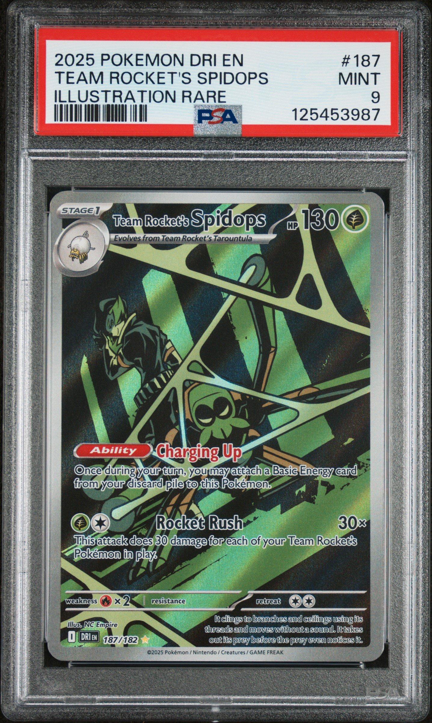 spidops pokemon card value ex Violet ex Super Rare Holo Japanese #091 CGC 10 Card Number / Rarity Team Rocket's Spidops 2025 Pokemon