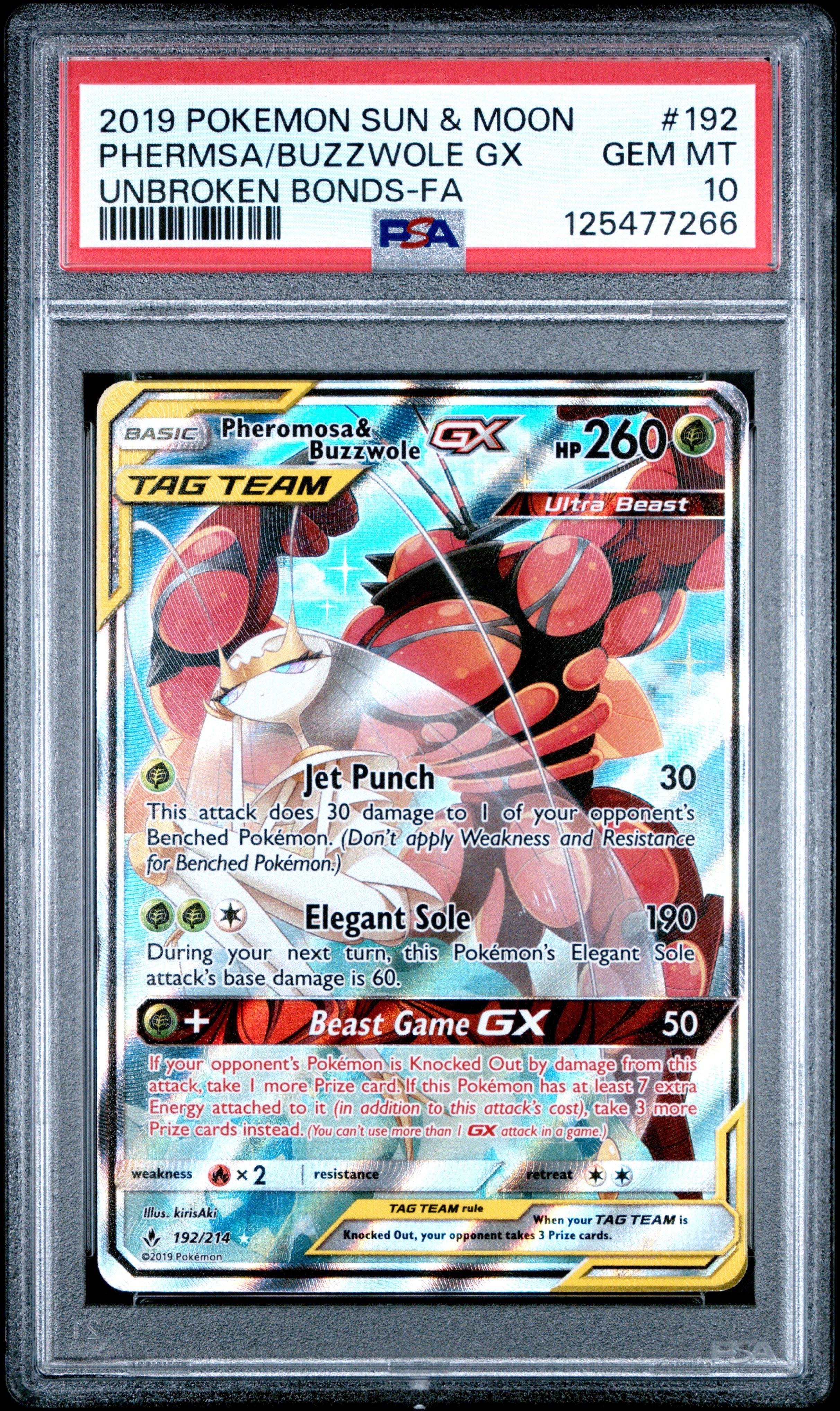2019 Pokemon Sun & Moon Unbroken Bonds 192 Full Art/pheromosa