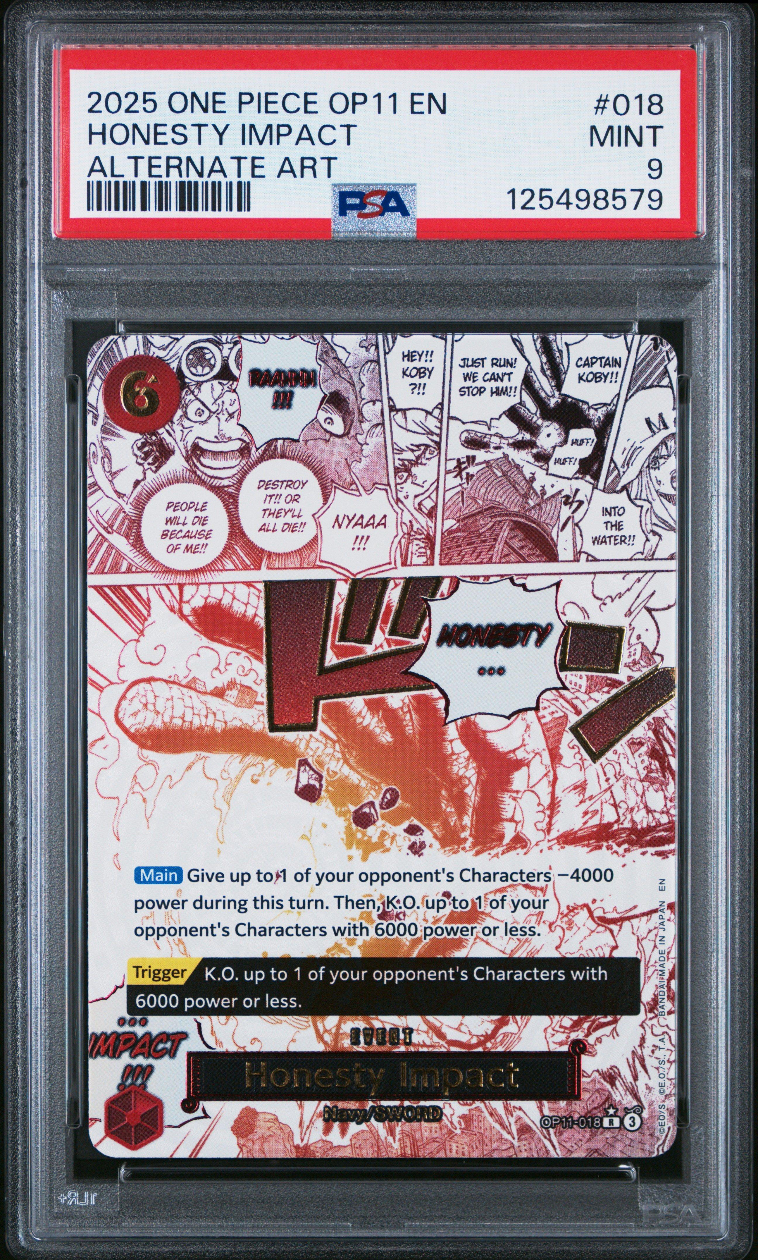 2025 One Piece Op11-a Fist Of Divine Speed 106 Zeus Alternate Art