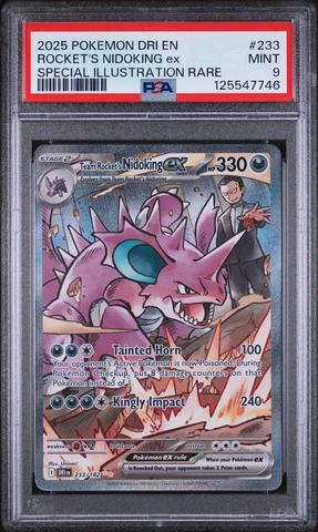 【PSA10/PSA9】ニドキング ニドクイン 伝説の飛翔 PSAセット キラ 2025 Pokemon Dri En-destined Rivals 233 Team Rocket's Nidoking Ex