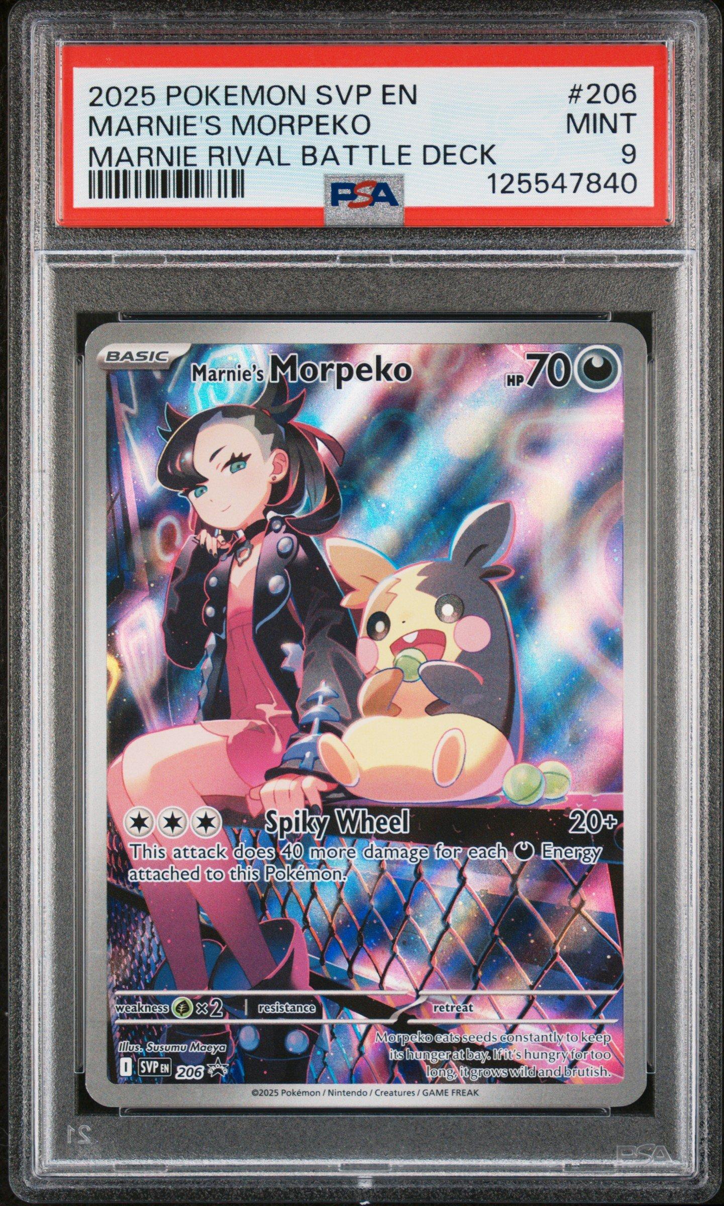 2025 Pokemon Svp En-sv Black Star Promo 206 Marnie's Morpeko