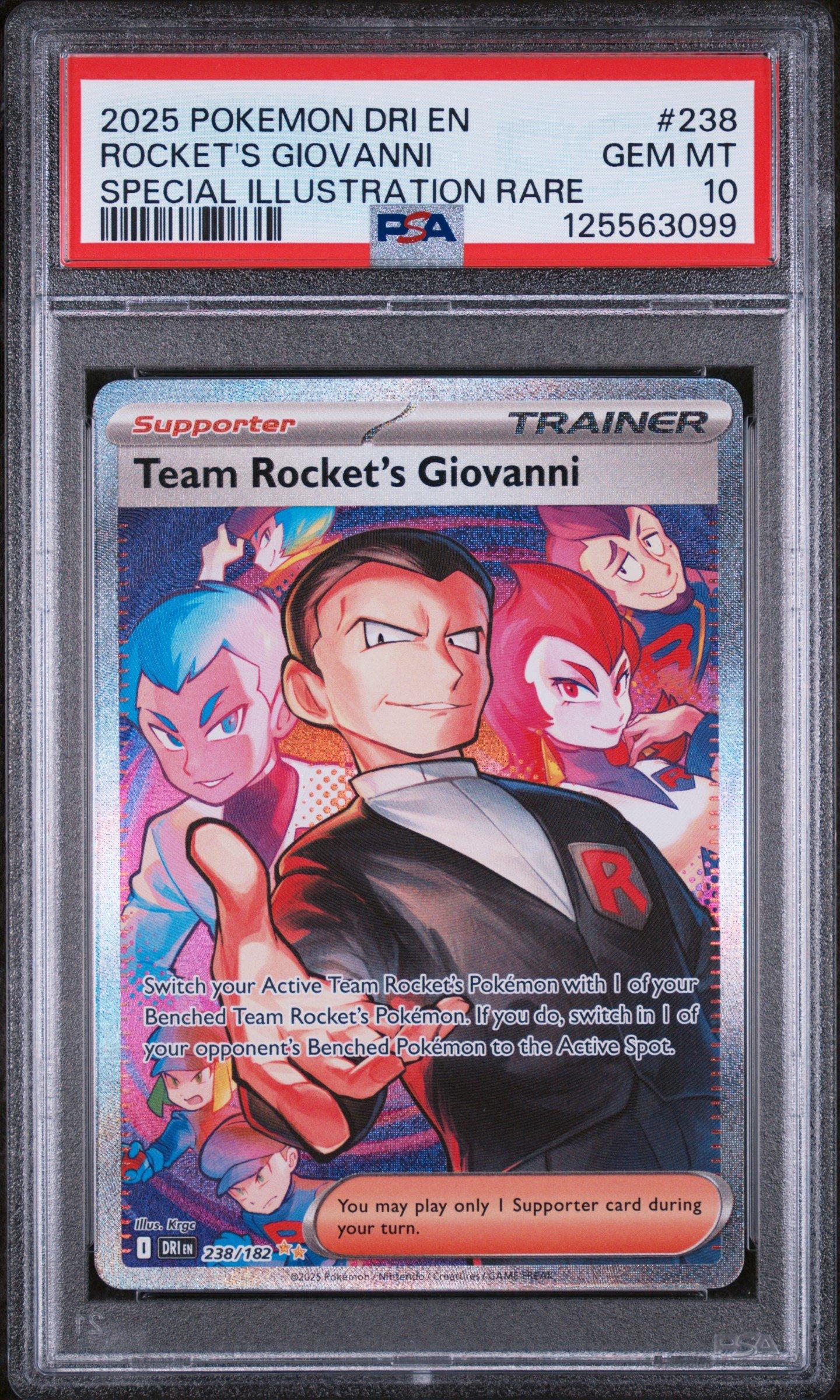 2025 Pokemon Dri En-destined Rivals 238 Team Rocket's Giovanni