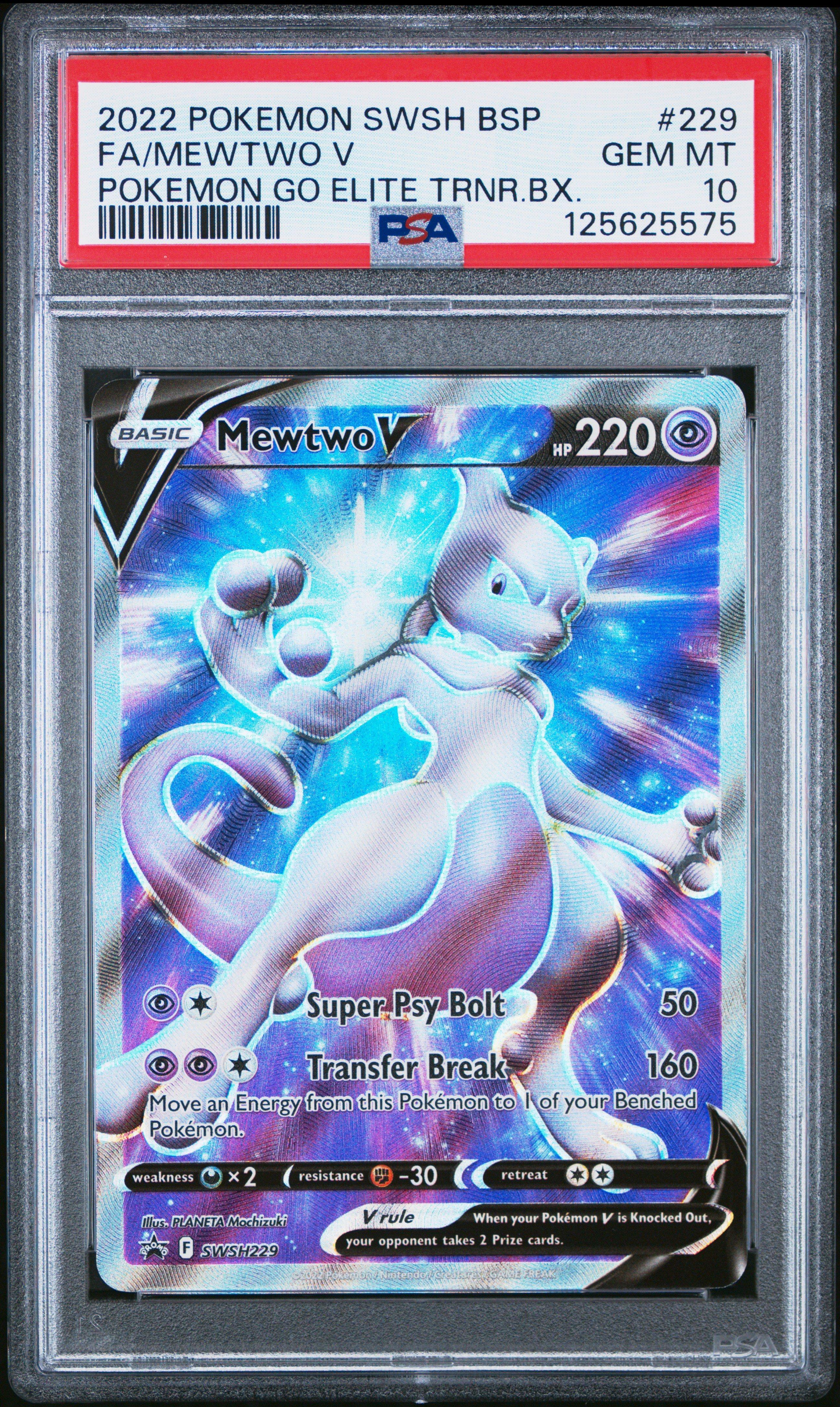 2022 mewtwo pokemon card value how much is a v worth Pokemon GO Graded -Mewtwo V 074/071 CGC 10 PRISTINE Alternate Art Japanese variation to centering Full Art/Mewtwo Vstar (091) 2022