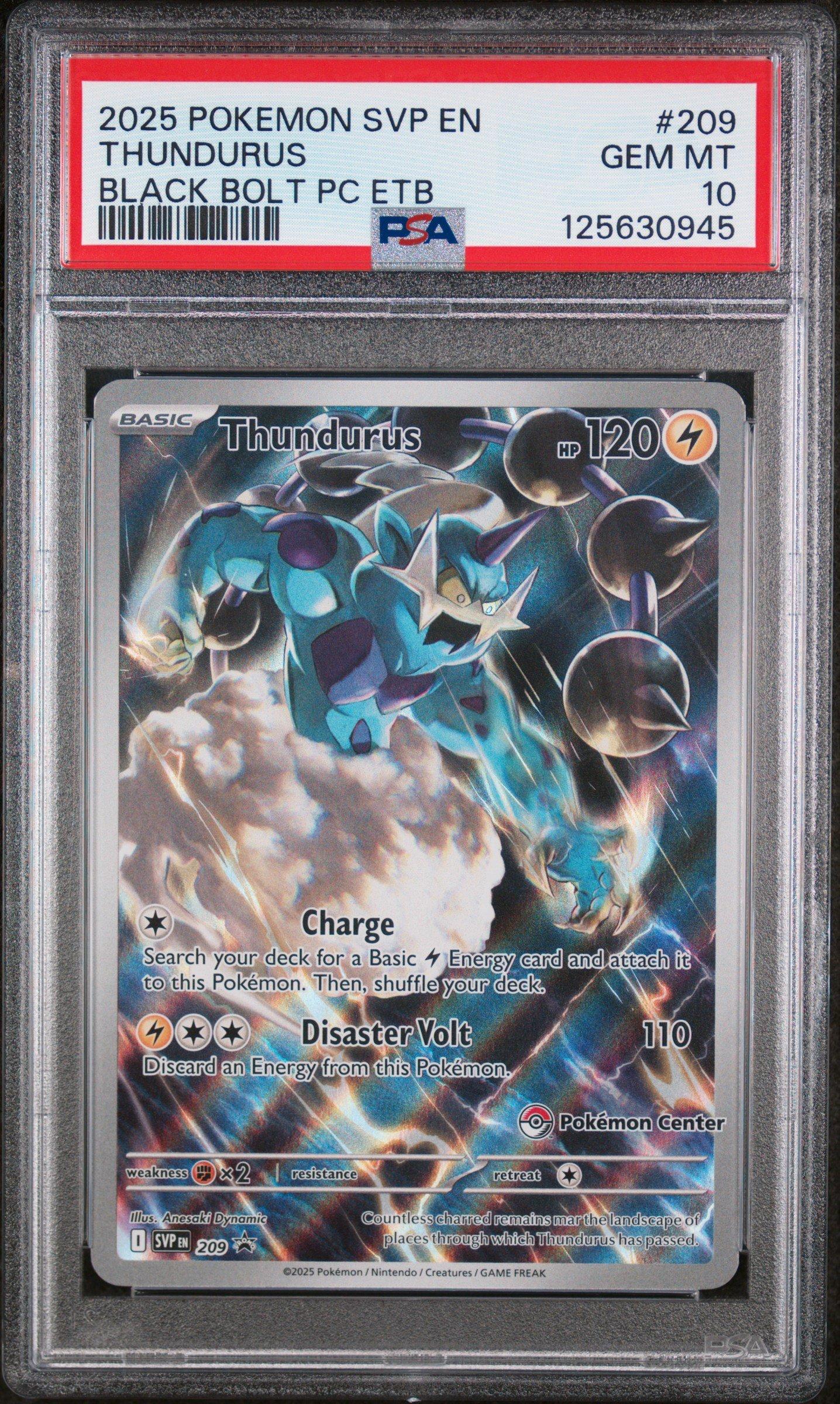 2025 Pokemon Svp En-sv Black Star Promo 209 Thundurus Black Bolt