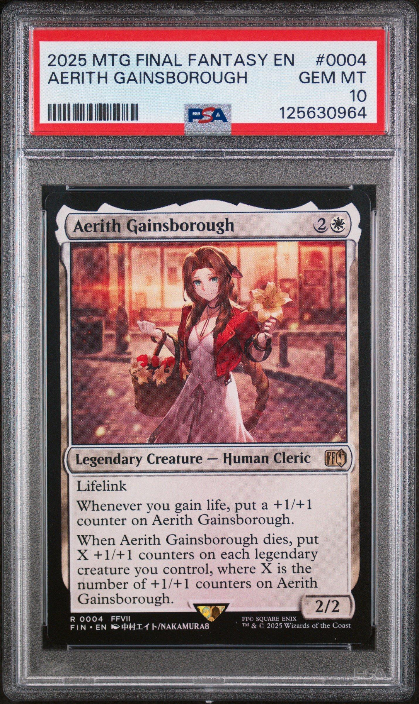 aerith card mtg MTG FINAL FANTASY 471 Aerith, Last Ancient (Borderless) (Chocobo Track Foil) main image 1
