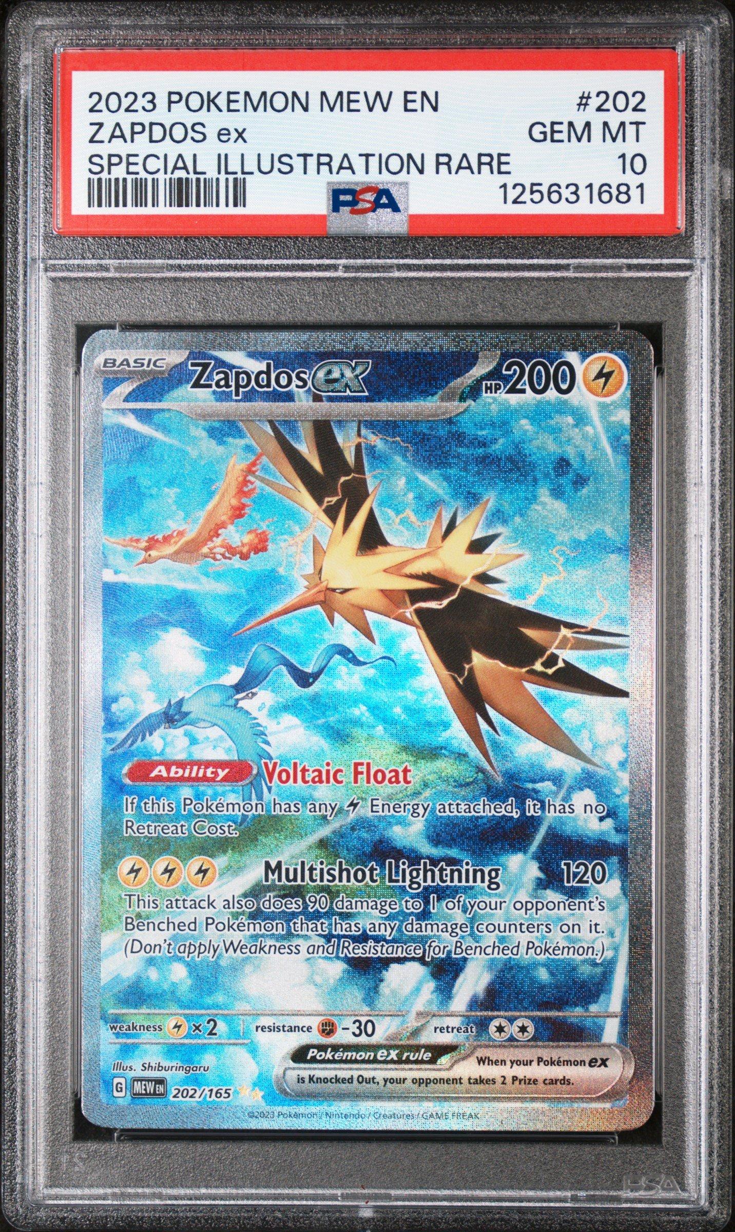 2023 Pokemon Mew En-151 202 Zapdos Ex Special Illustration Rare