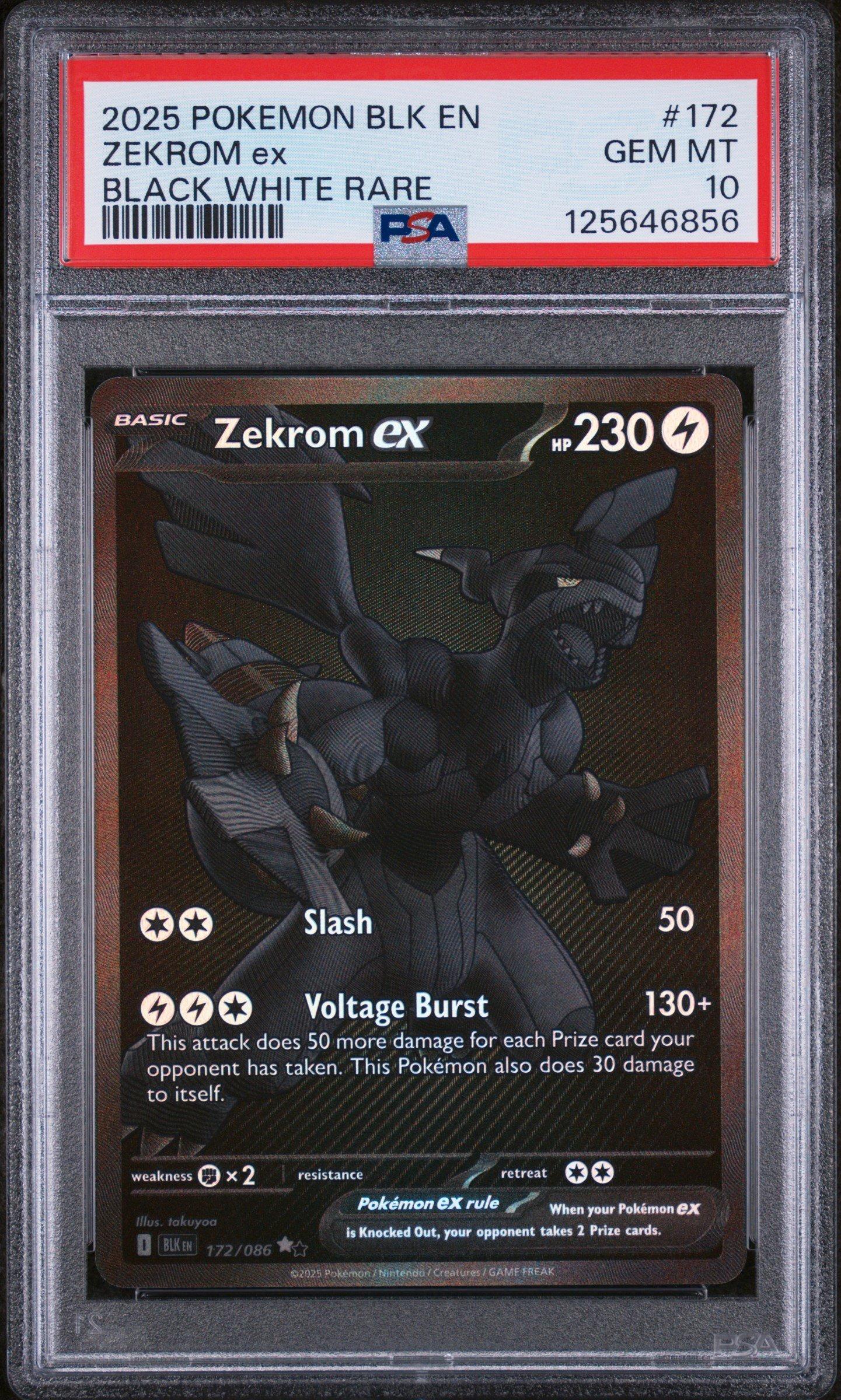 2025 ポケモン ゼクロムex #174 PSA 10 PSA 10 Zekrom ex BWR 174/086 Black Bolt sv11B 2025 Pokemon