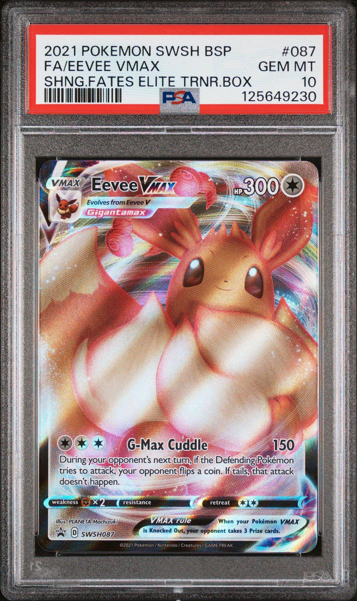 2021 Pokemon Swsh Black Star Promo 087 Full Art/eevee Vmax Shining