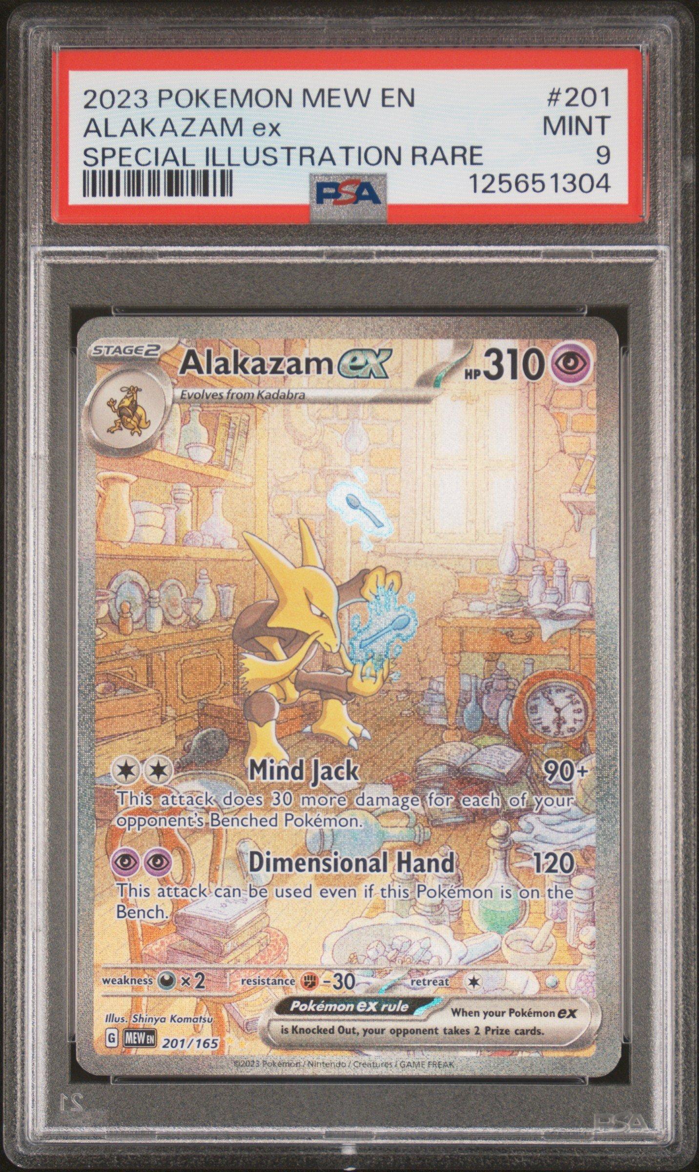 2023 Pokemon Mew En-151 201 Alakazam Ex Special Illustration Rare
