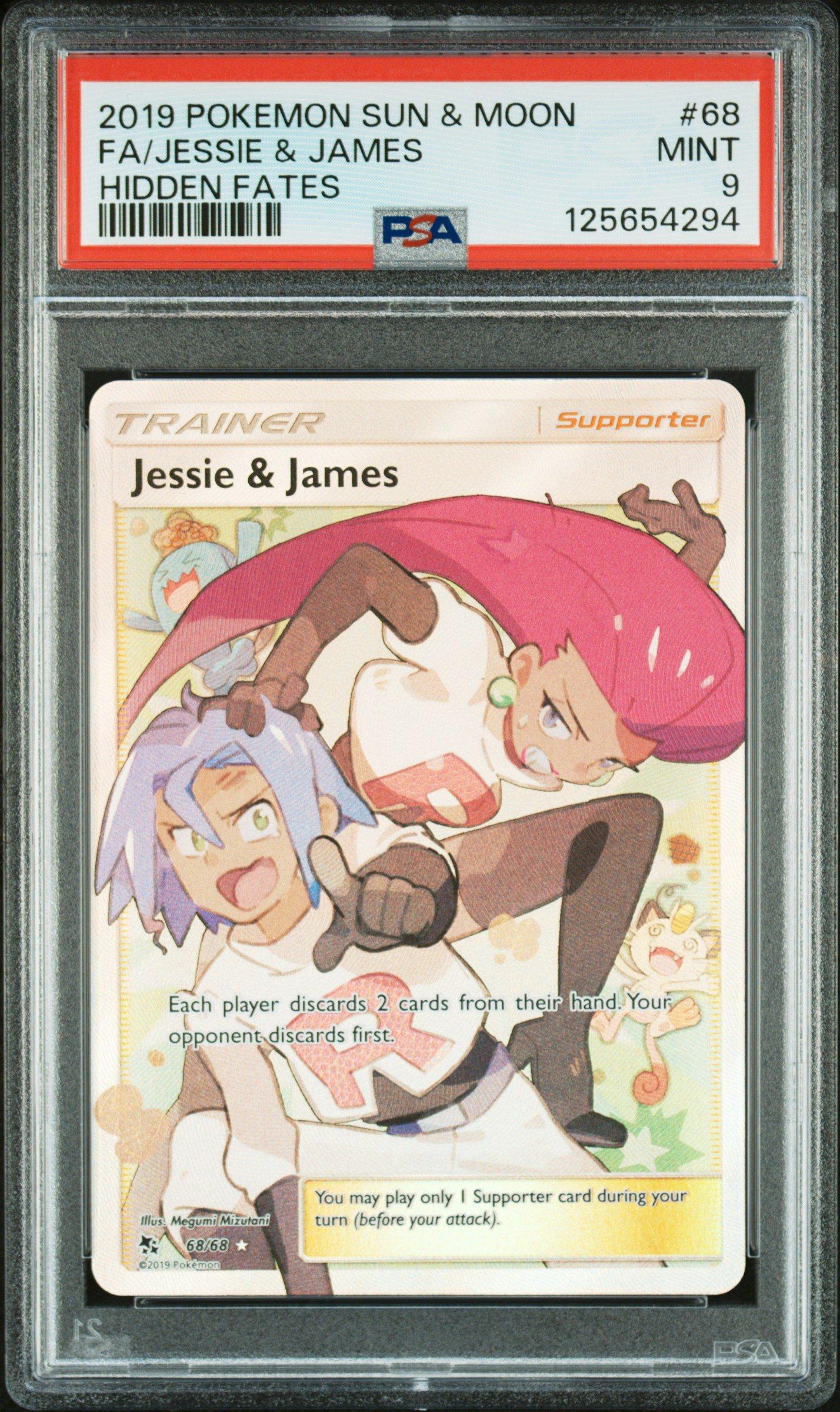 2019 Pokemon Sun & Moon Hidden Fates 68 Full Art/jessie & James