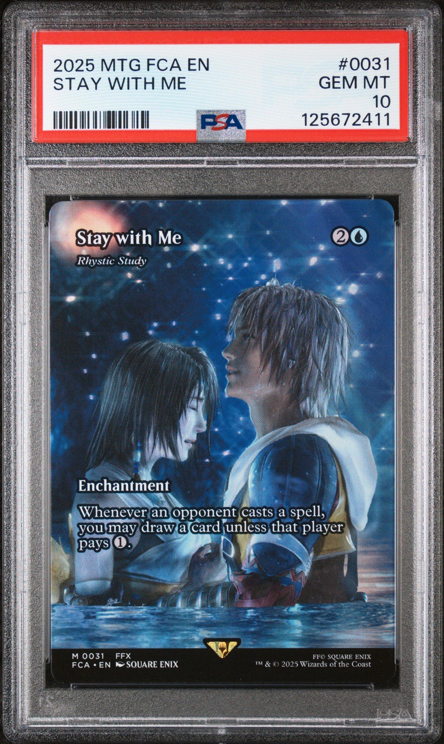psa final fantasy mtg Yuna, Grand Summoner Character Borderless Surge Foil 10 If this is the fourth time this ability has resolved this turn Final Fantasy Mtg PSA Graded