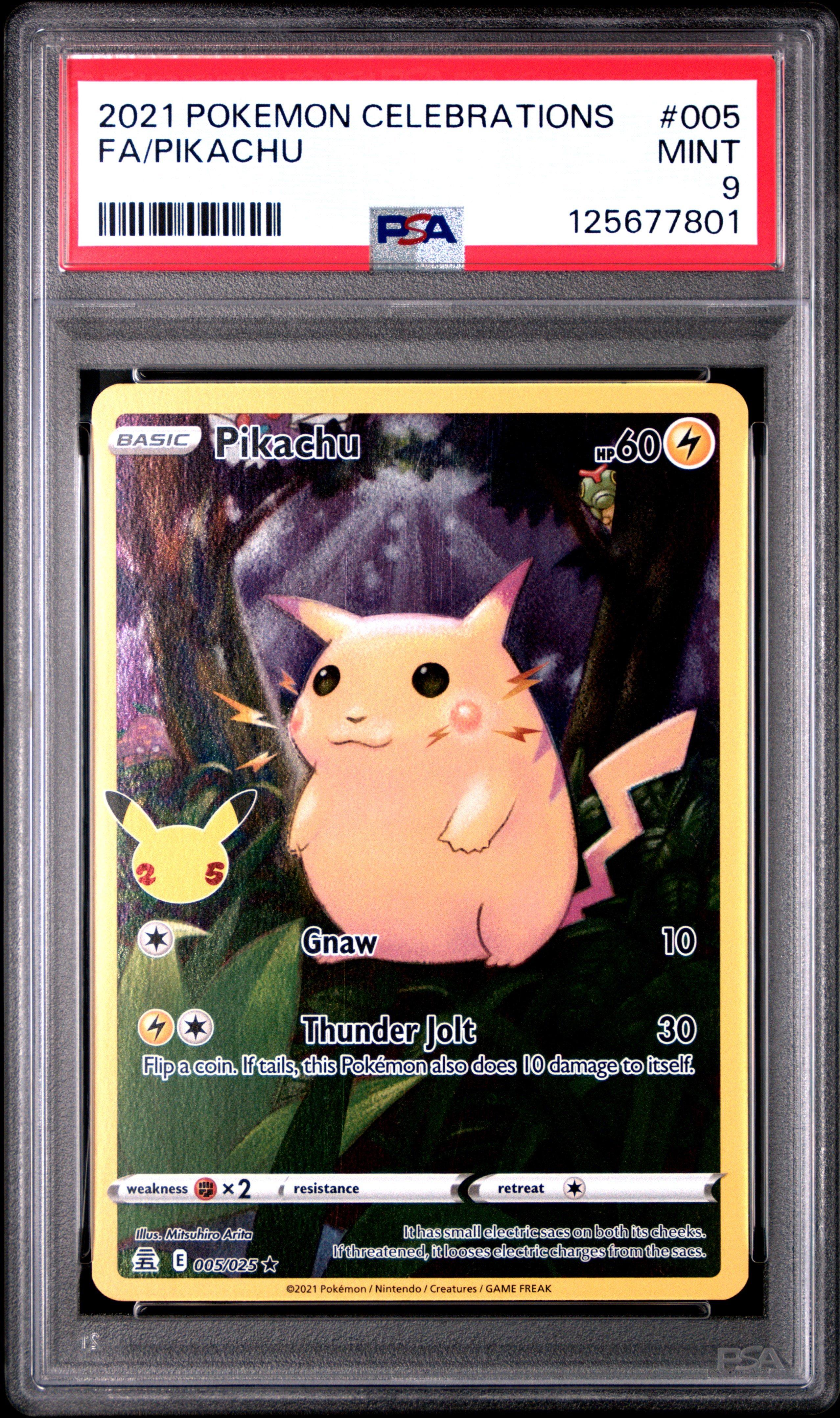 2021 Pokemon Celebrations 005 Full Art/pikachu PSA 9 | GameStop