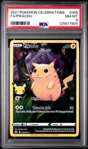 2021 Pokemon Celebrations 024 Full Art/professor's Research PSA 8