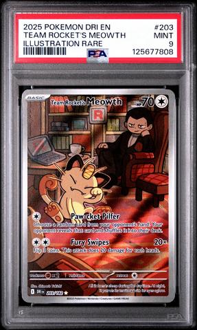 2025 Pokemon Dri En-destined Rivals 203 Team Rocket's Meowth
