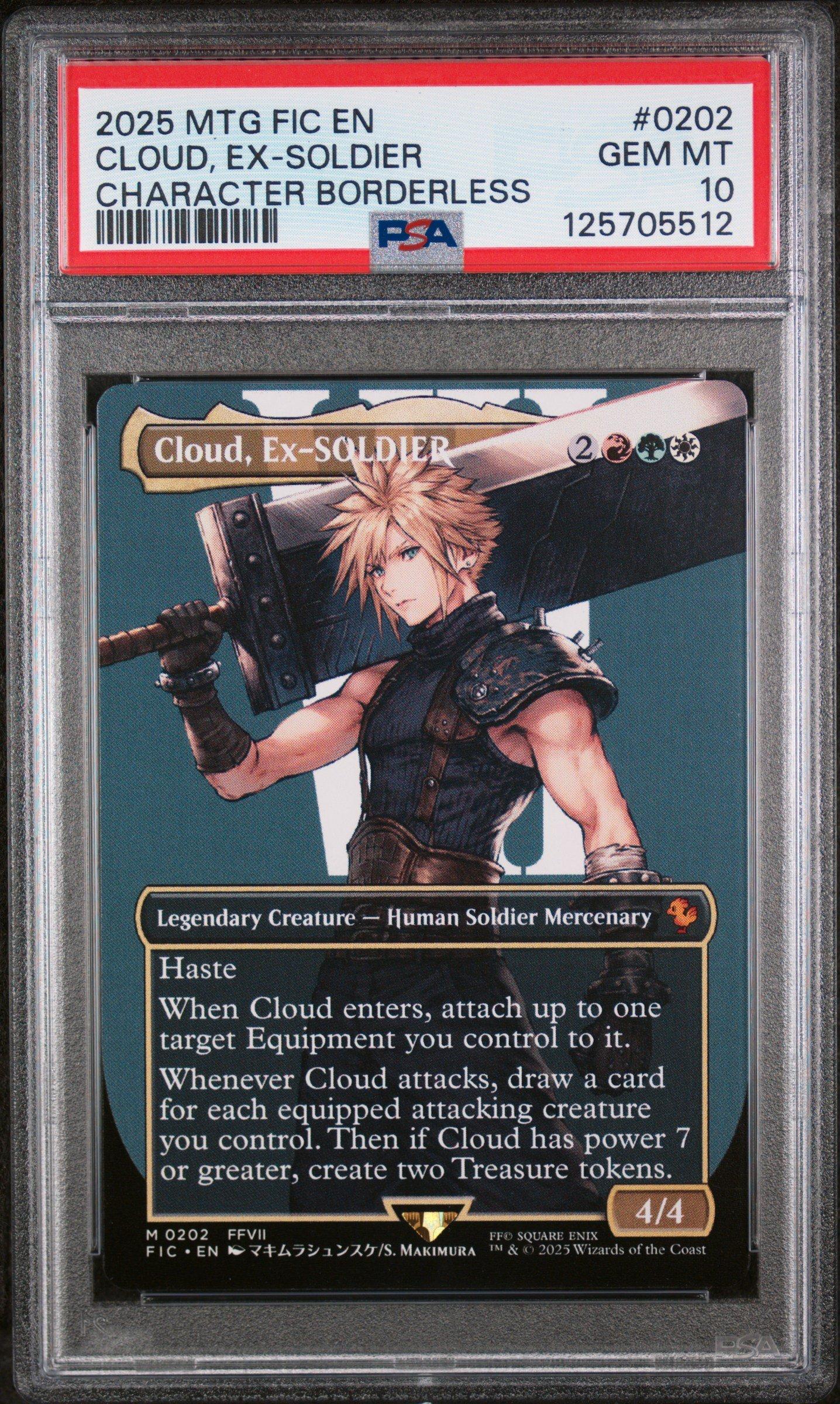 2025 Magic The Gathering Final Fantasy Commander 0202 Cloud, Ex