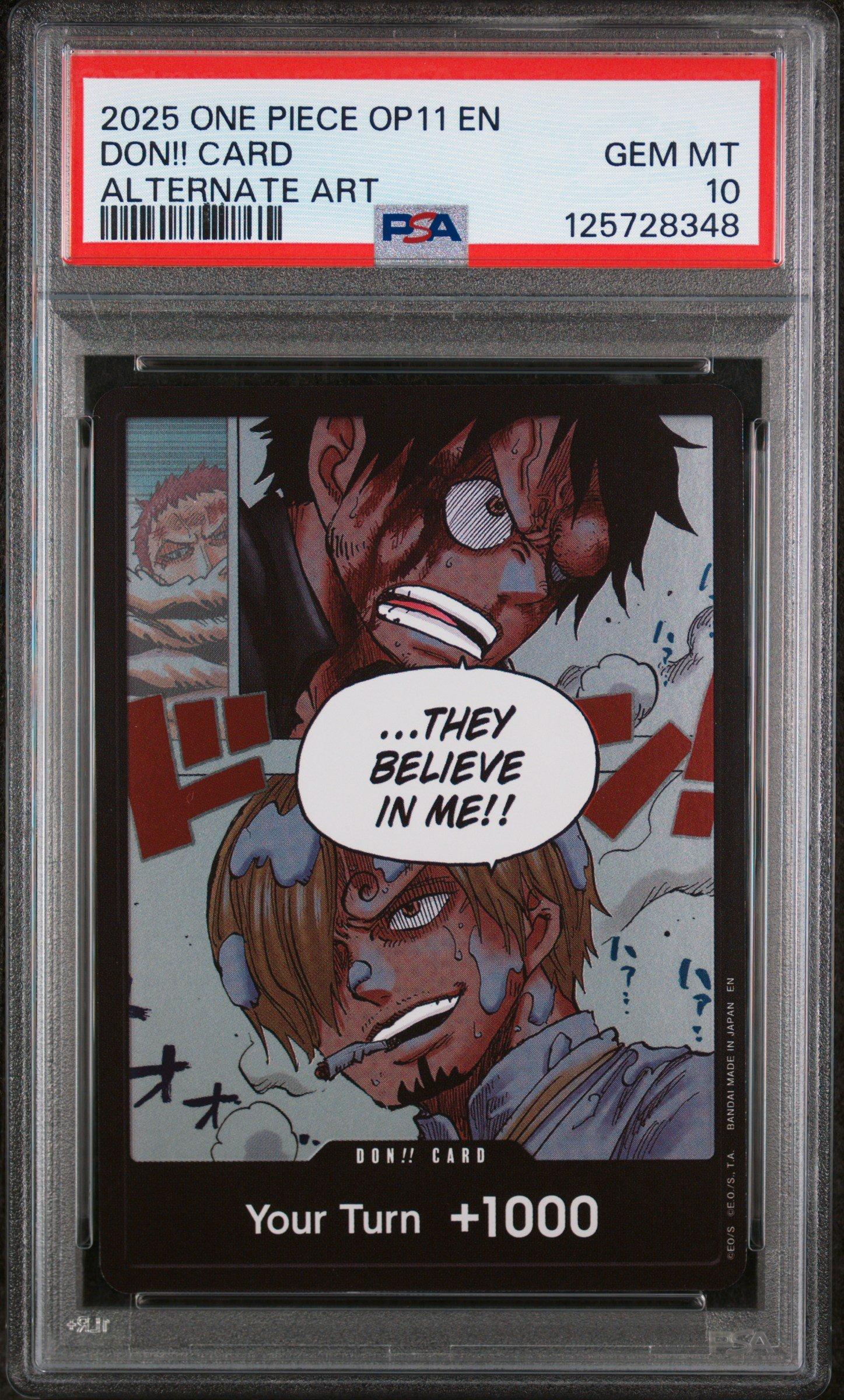 2025 One Piece Op11-a Fist Of Divine Speed Don!! Card Alternate