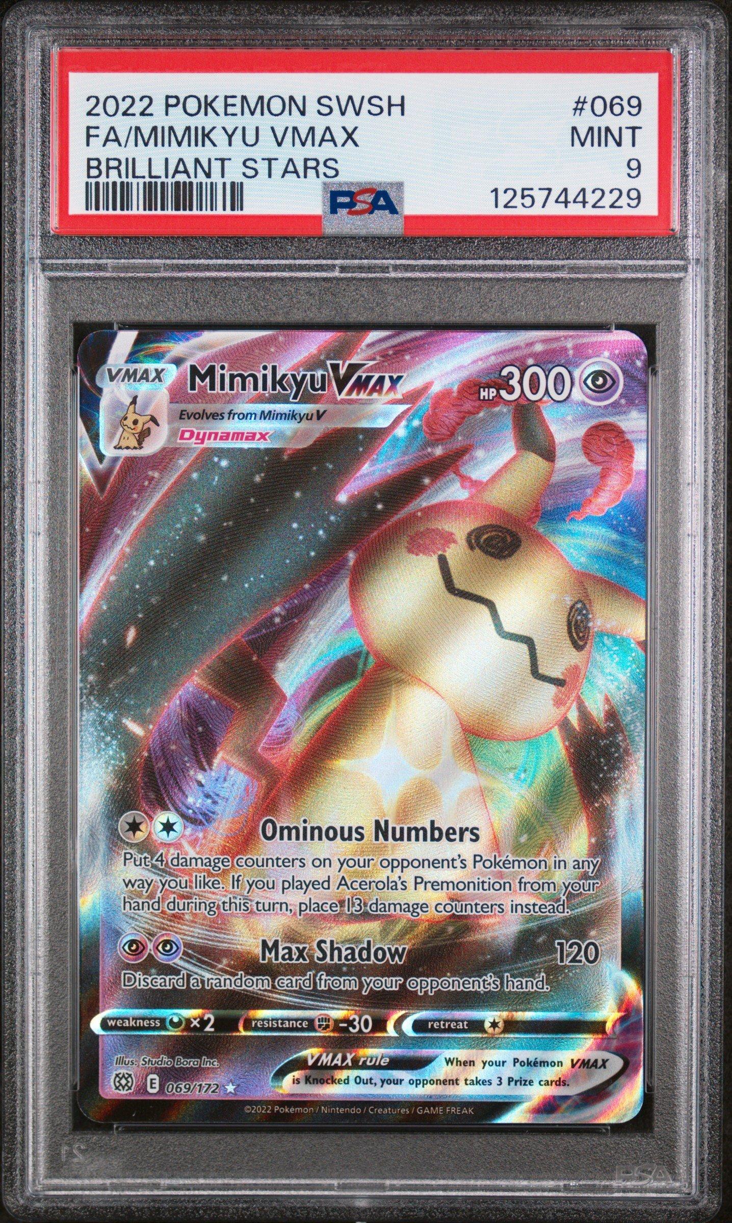 2022 Pokemon Sword & Shield Brilliant Stars 069 Full Art/mimikyu
