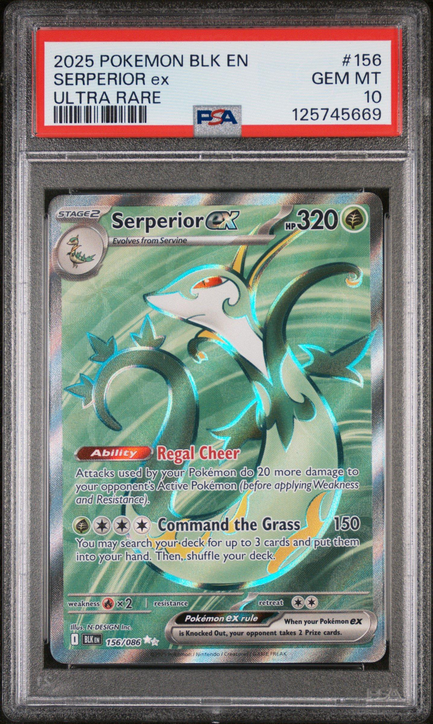 serperior ex pokemon card Pokemon Card Serperior ex SR 159/086 SV11B Black Bolt JP