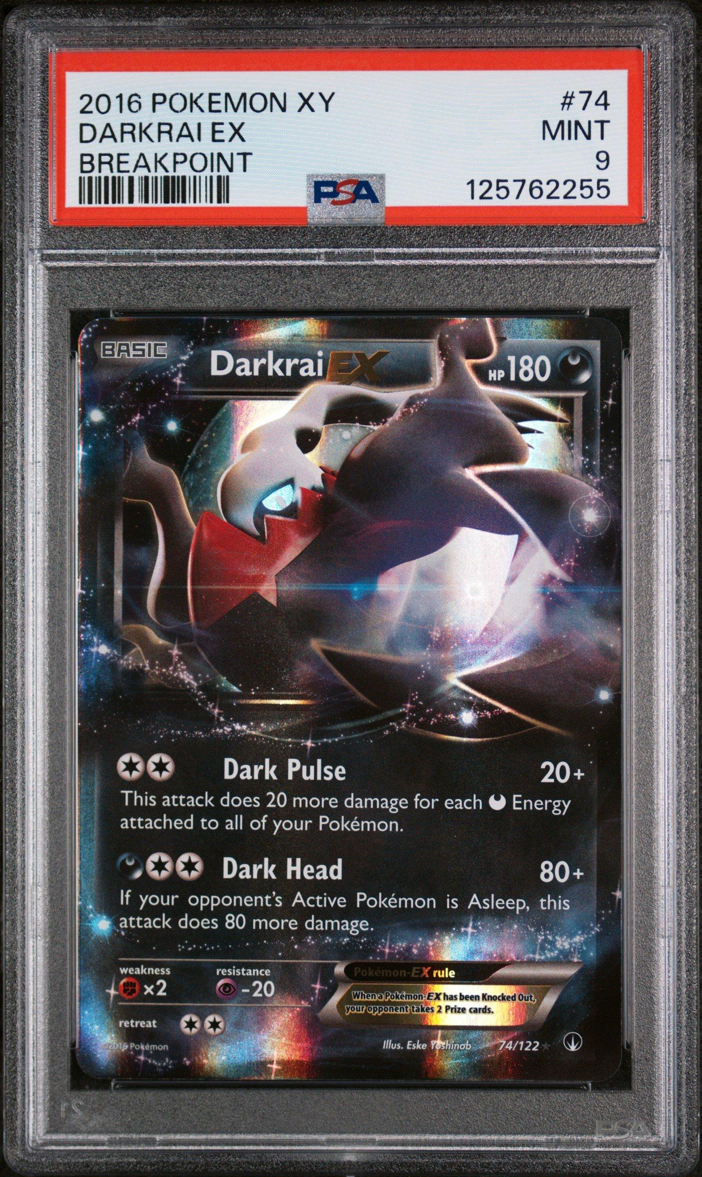 2016 Pokemon Xy Breakpoint 74 Darkrai Ex PSA 9 Graded Card | GameStop
