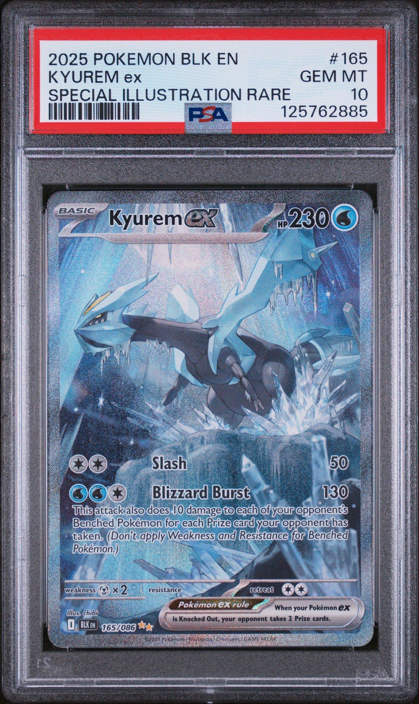 2025 Pokemon Blk En-black Bolt 165 Kyurem Ex Special Illustration