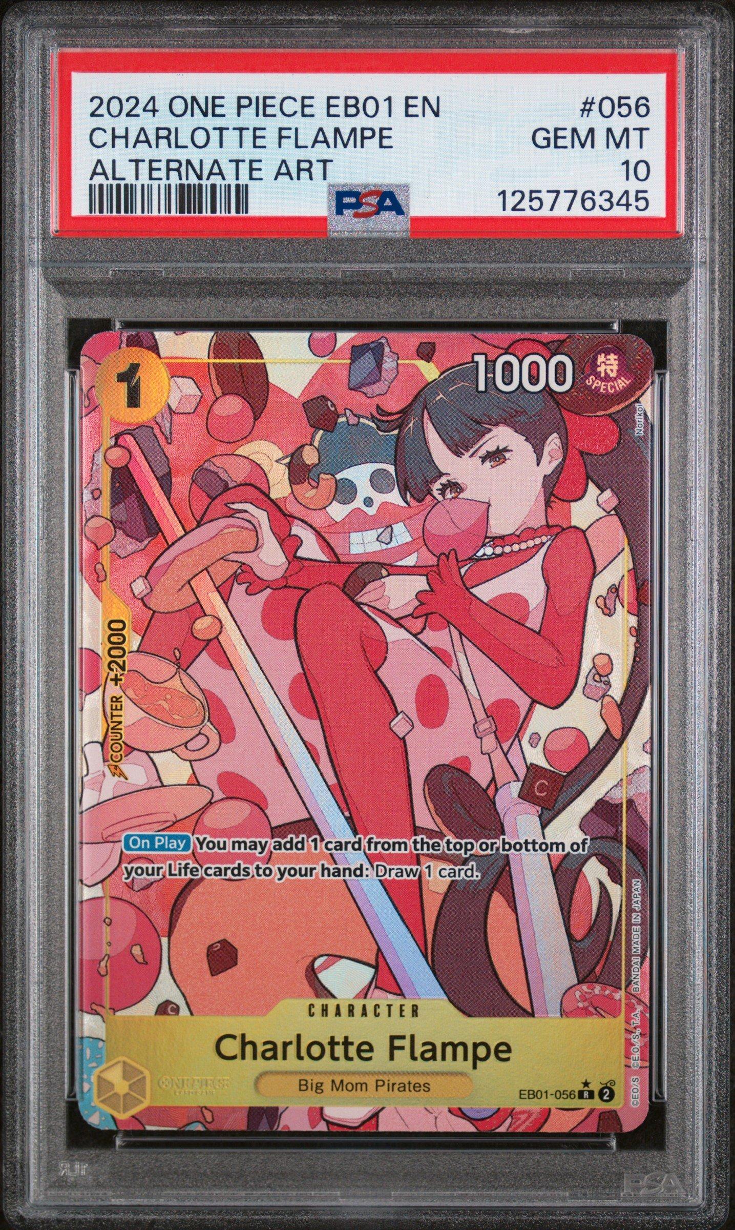 2024 ONE PIECE シャーロット・フランペ　PSA10 2024 One Piece Eb01-extra Booster -memorial Collection- 056
